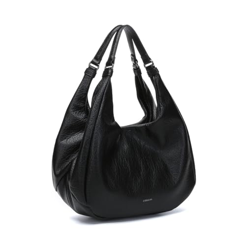 Abbacino Umhängetasche in schwarzen recycelten Materialien Schwarz von Abbacino