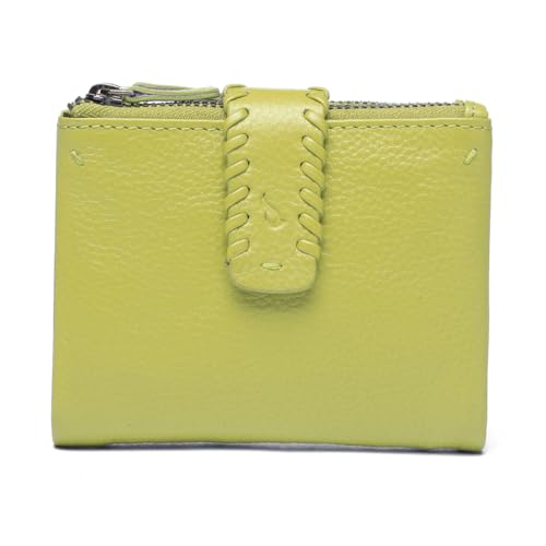 Green small leather wallet von Abbacino