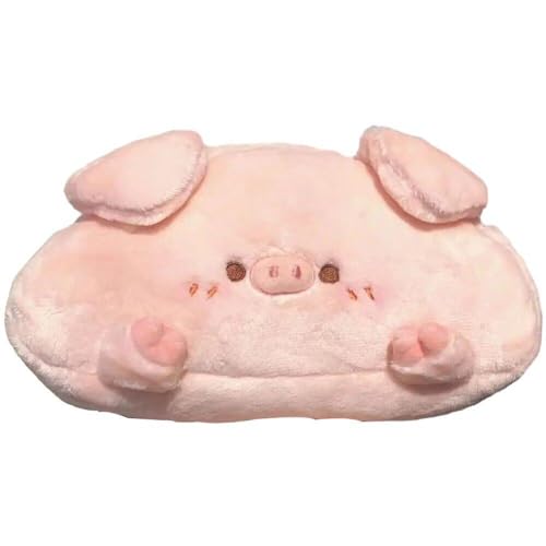 Abbdbd Pink Pig Plush Bleistiftbeutel Briefpapiertasche Süße Schülerstifte Beutel Plüsch Aufbewahrungstasche Kosmetische Box Schulmaterial von Abbdbd