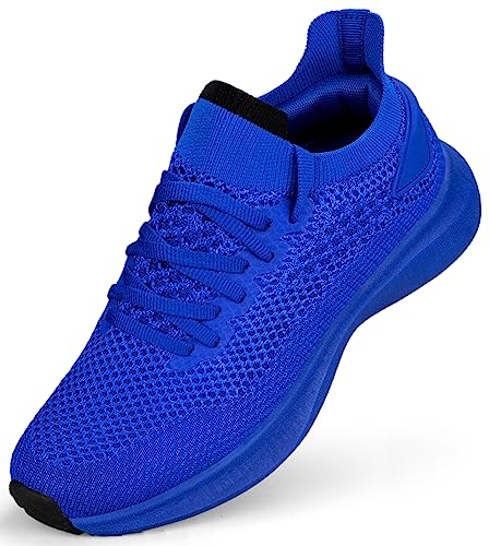 Abboos Damen rutschfeste Gym Workout Schuhe Leichte Atmungsaktive Tennisschuhe Mesh Walking Sneakers, B-Saphirblau, 36 EU von Abboos