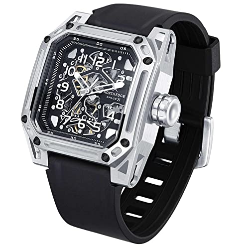 3 Pcs Mechanische Automatikuhr,Wasserdichte 100M hohle Design Herrenuhren - Wasserdichte 100M Armbanduhr Business Skelett Armbanduhren Abbto, Band von Abbto