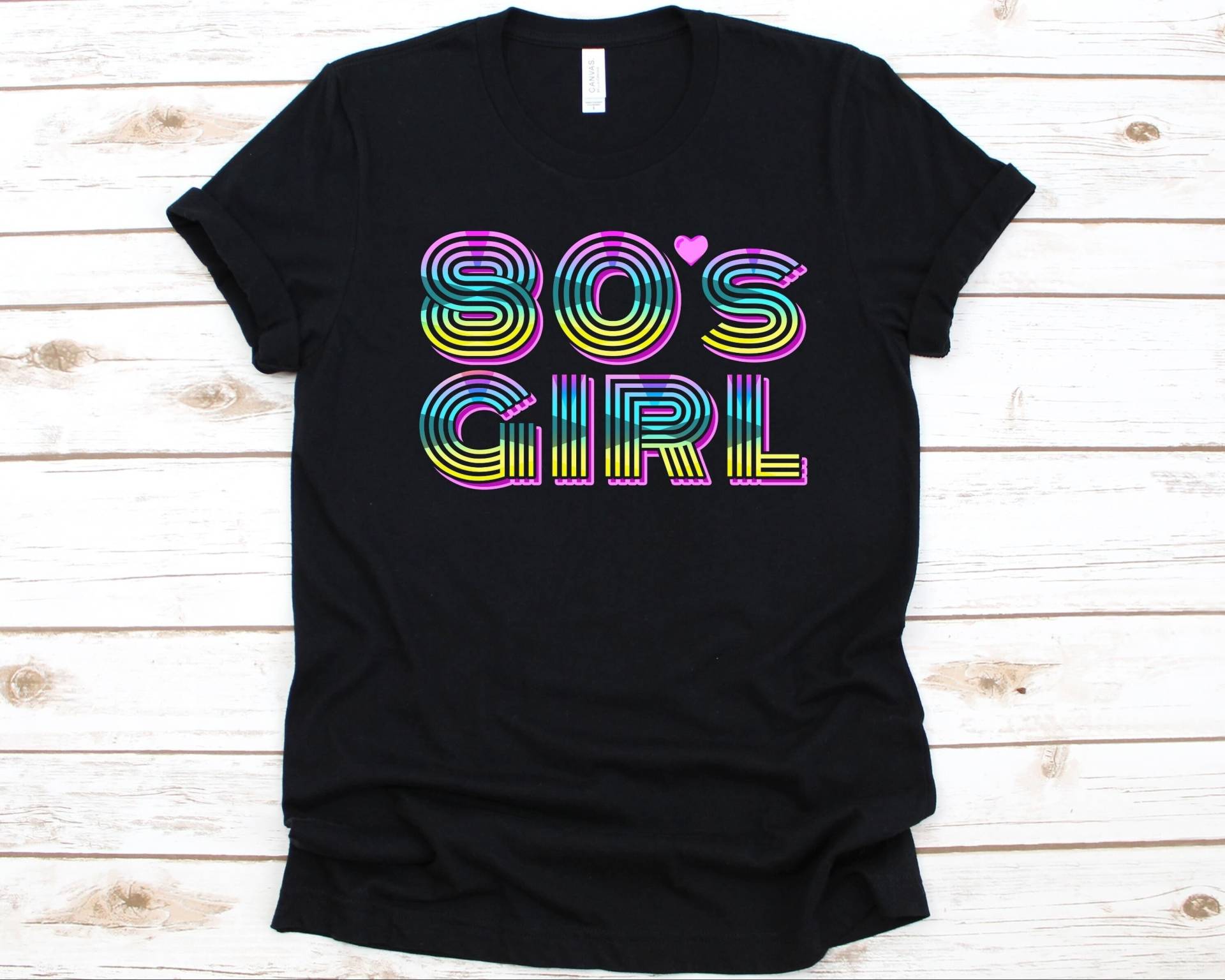 80Er Mädchen Shirt, Achtziger T-Shirt Für Frauen, Geschenk, Retro Musik, Neunzehn Achtziger Jahre 1980Er T-Shirt, Mode, Shirt von AbbysDesignFactory