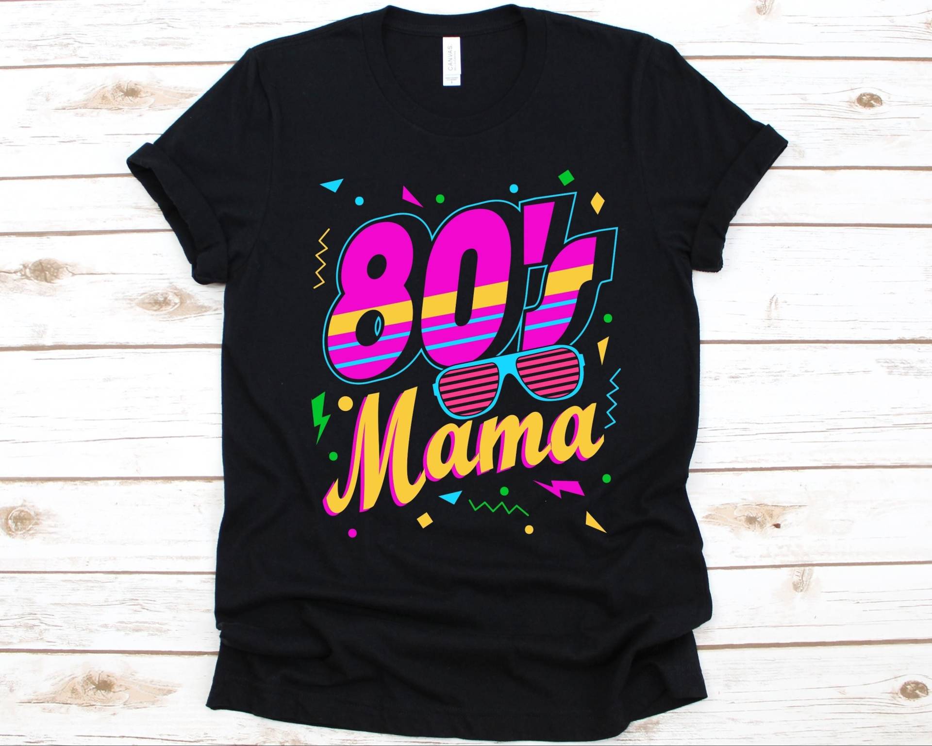 80Er Mama Shirt, Achtziger T-Shirt Für Frauen, Geschenk, Throwback Musik, Retro, Neunzehn Achtziger Jahre 1980Er Mode, Boombox von AbbysDesignFactory