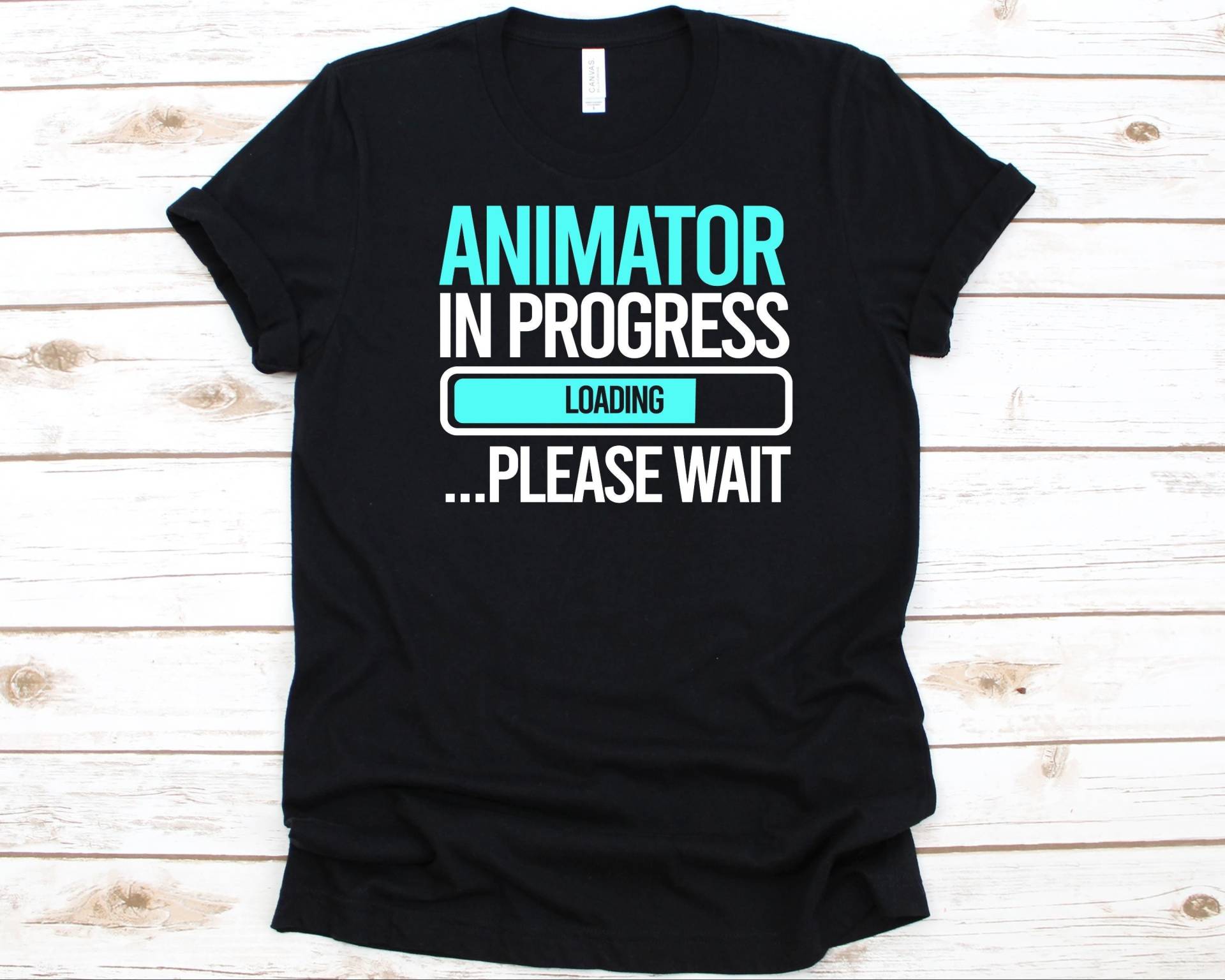 Animator Wird Geladen Bitte Warten Shirt, Geschenk, Animierte Cartoons, Animation Grafik, Künstler Computer von AbbysDesignFactory