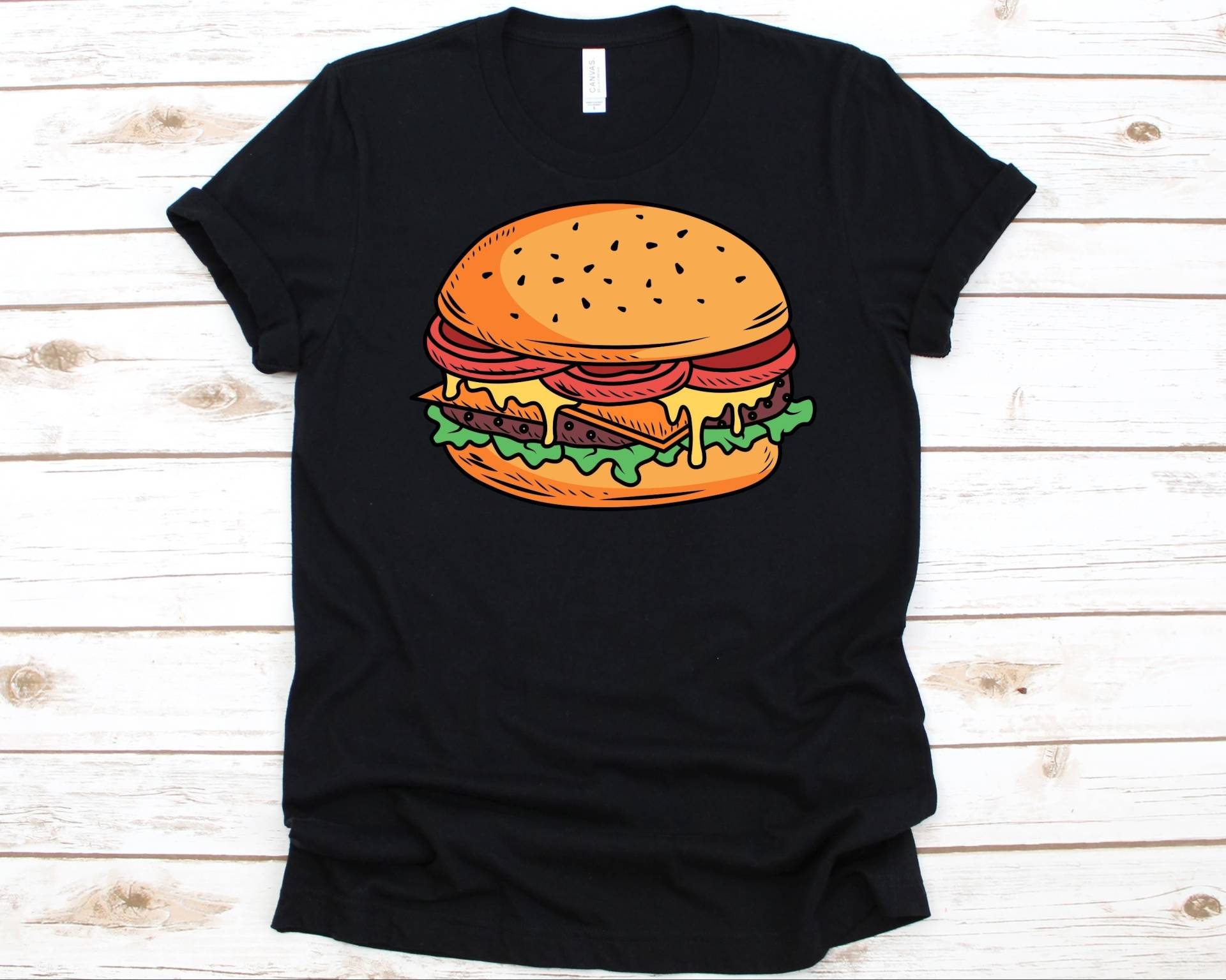 Cheeseburger Shirt, Süßes Burger T-Shirt Für Männer Und Frauen, Käseliebhaber Grafik, Hamburger Liebhaber, Geschenk Foodies, Snack von AbbysDesignFactory