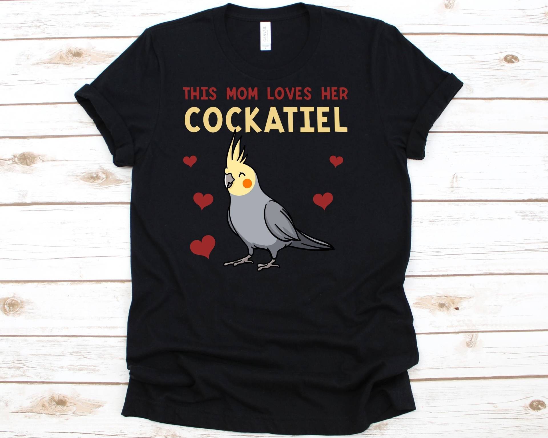 Diese Mama Liebt Ihr Kakadu Hemd, Liebhaber, Geschenk Für Besitzer Mamas, Vogelbeobachter Frauen Tshirt, Kleiner Papagei, Tierarzt von AbbysDesignFactory