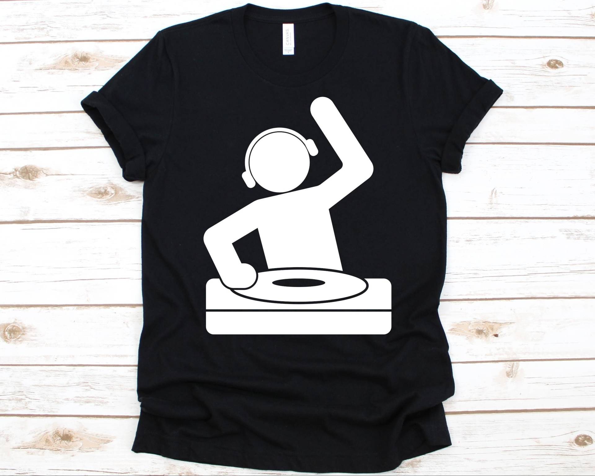 Dj Turntable Shirt, Disc Jockey Geschenk Für Männer Und Frauen, Mobile Jockey, Audio Mixer, Turntablists Controller, Club Grafik von AbbysDesignFactory