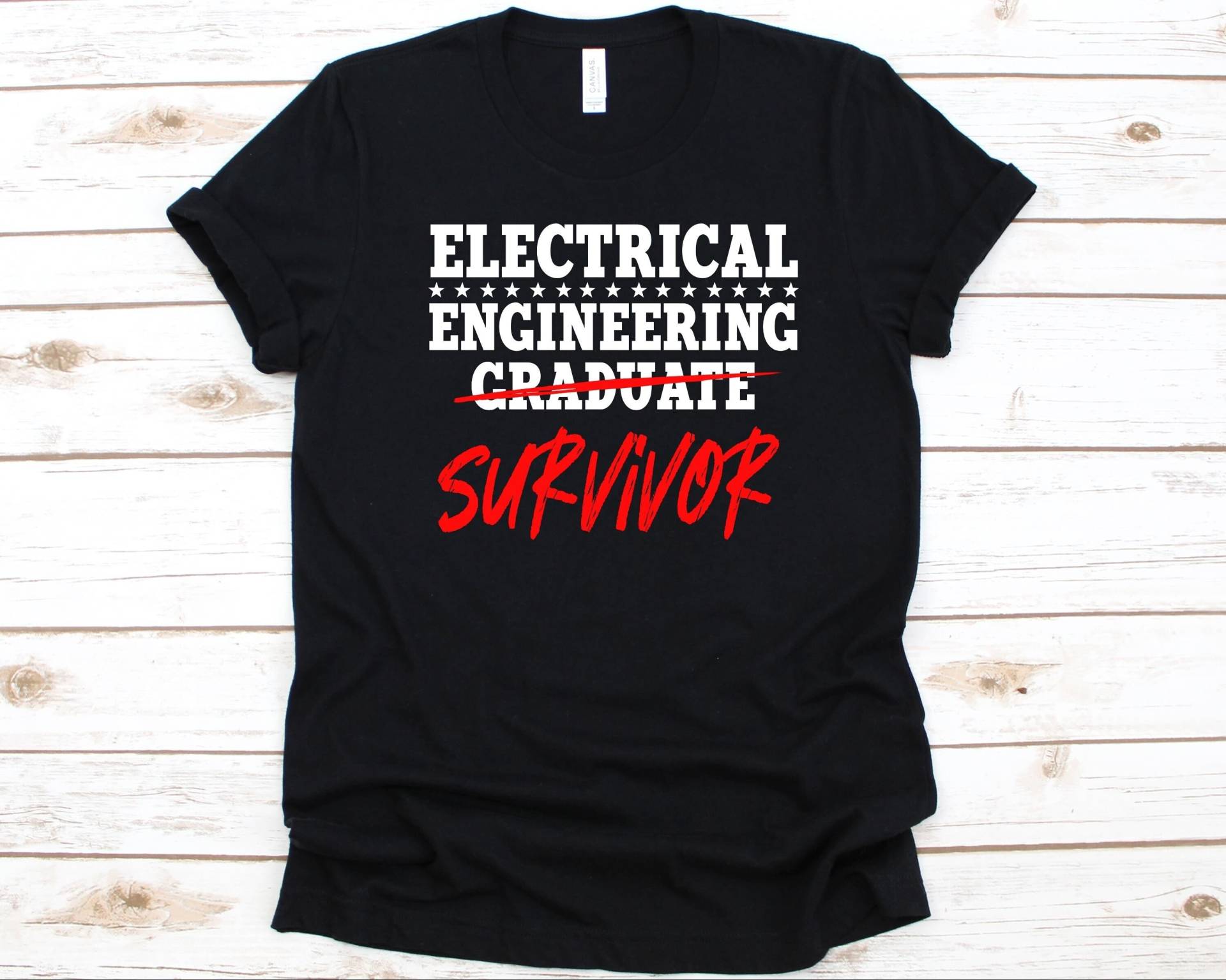 Electric Engineering Survivor Shirt, Geschenk Für Elektro-Ingenieur, Elektro-Draht, Lineperson, Elektriker von AbbysDesignFactory