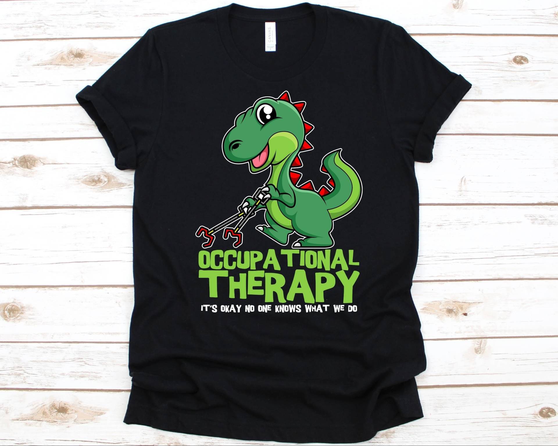 Ergotherapeut Shirt It's Okay Shirt, Geschenk Für Ergotherapeut, Ergotherapie, Süßes T-Rex Design, Arbeitsmedizin von AbbysDesignFactory