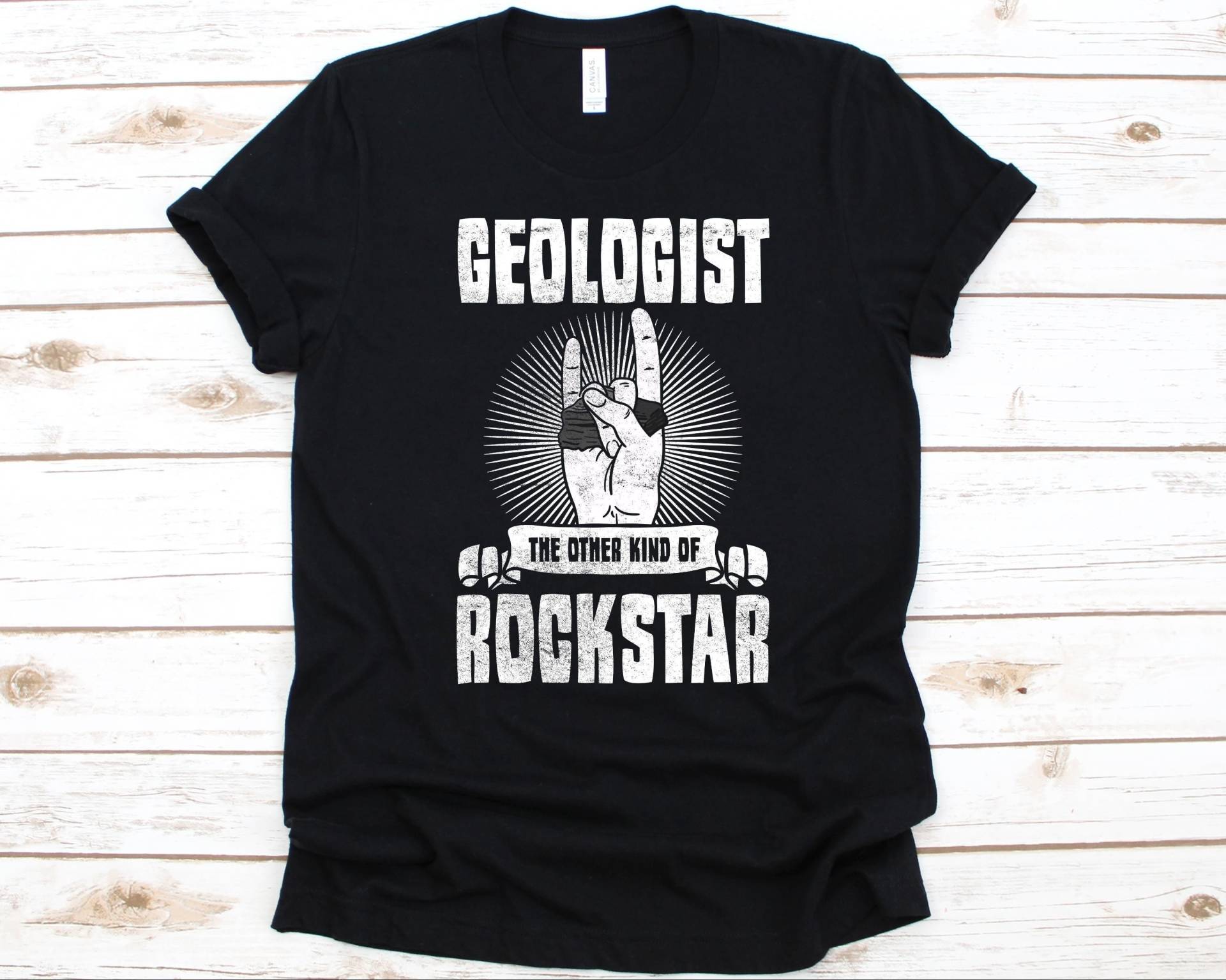 Geologist The Other Kind Of Rockstar Shirt, Geologie Wissenschaftler, Liebhaber, Geophysics Geschenk, Rock Collector Design von AbbysDesignFactory