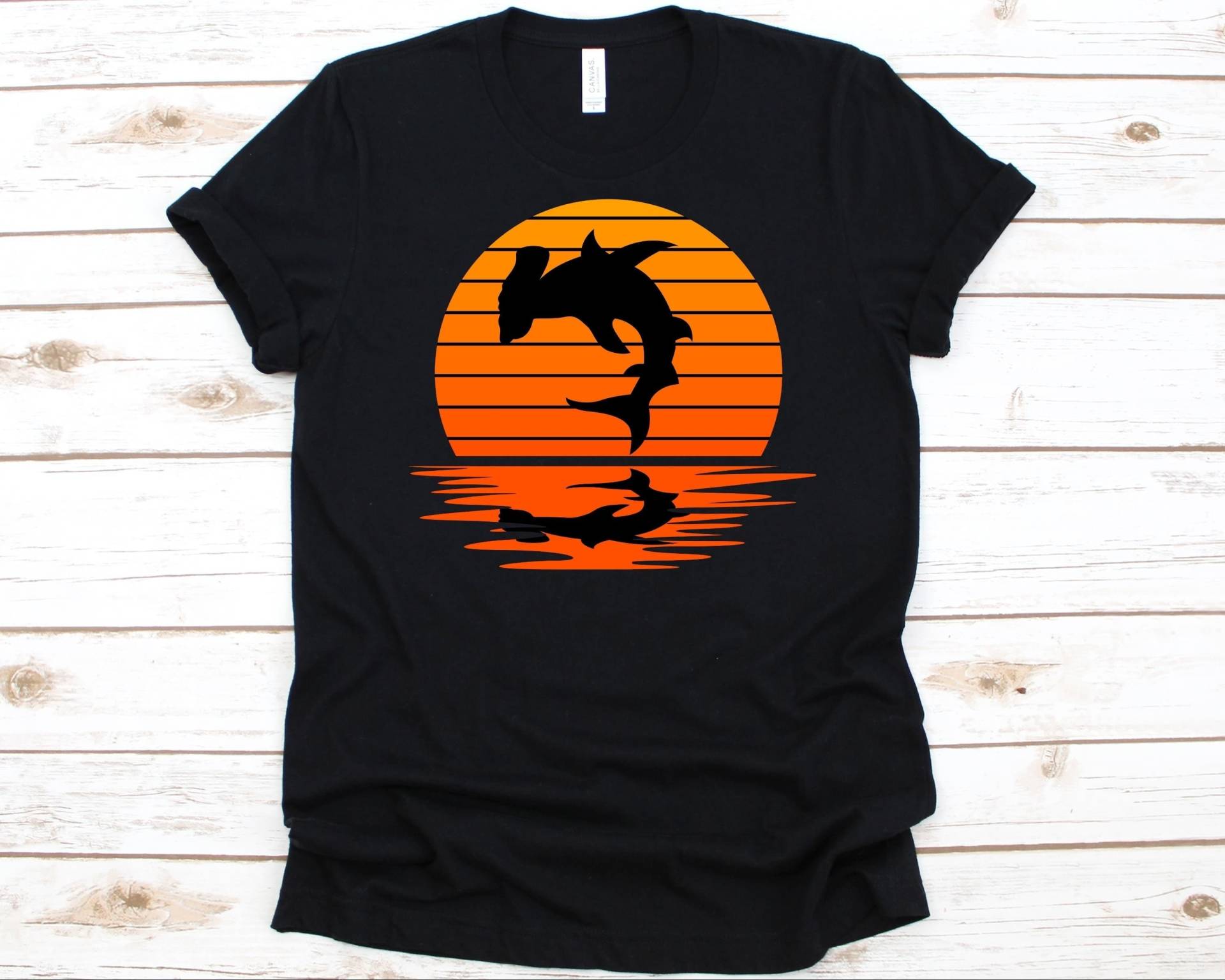 Hammerhai Silhouette Shirt, Hammerhai, Design, Geschenk Für Haifischliebhaber, Sphyrnidae Grafik, Haiart von AbbysDesignFactory