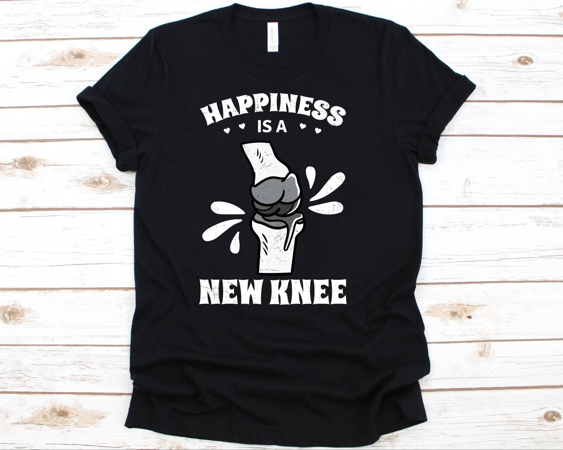 Happiness Is A New Knee Shirt, Geschenk Für Kniearthroplastik Krieger, Knieersatz Operation Shirt Männer Und Frauen, Gelenkersatz von AbbysDesignFactory