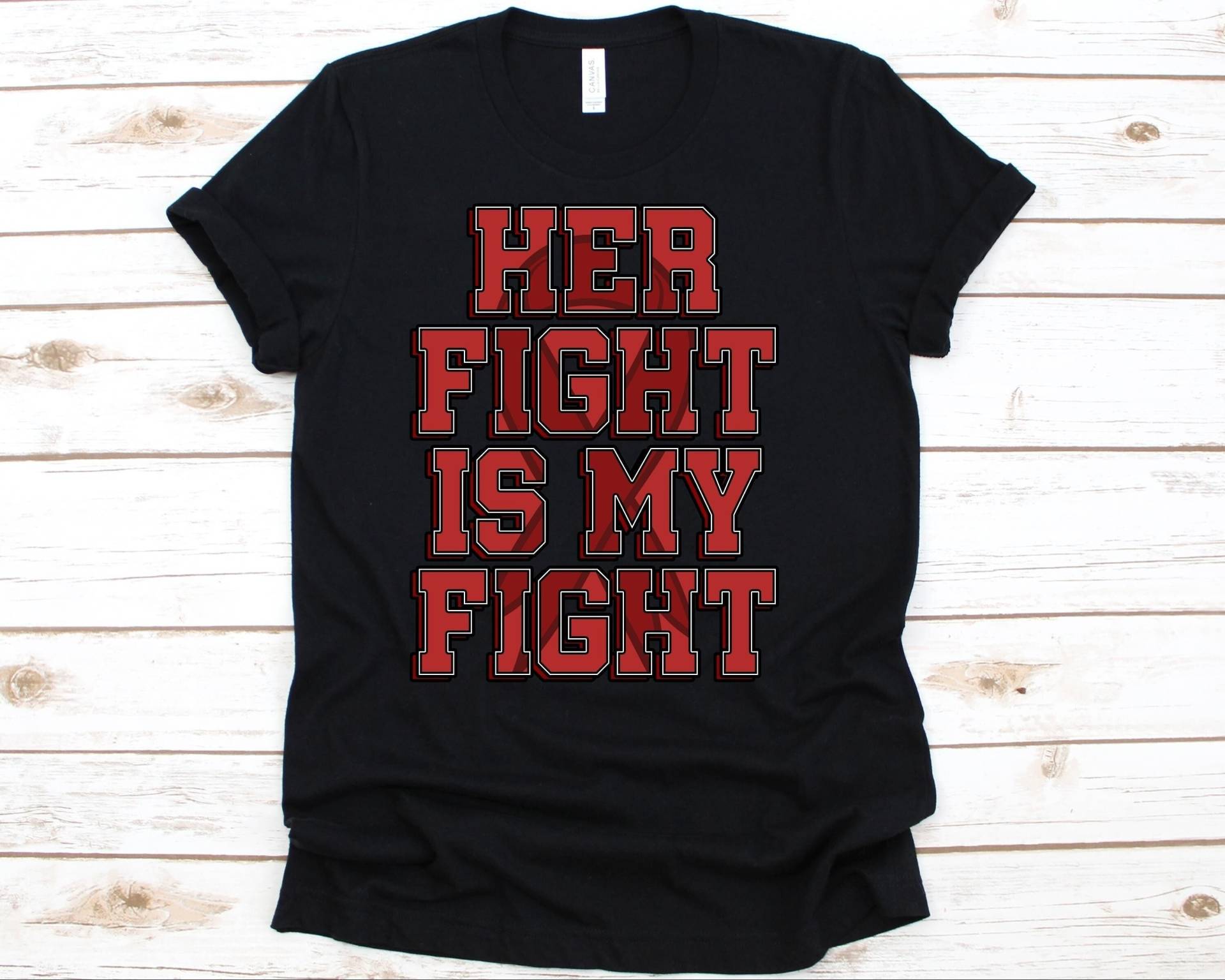 Her Fight Is My Shirt, Bewusstsein Geschenk Für Erythromelalgie Krieger, Mitchell Es Disease Shirt Männer Und Frauen, T-Shirt von AbbysDesignFactory