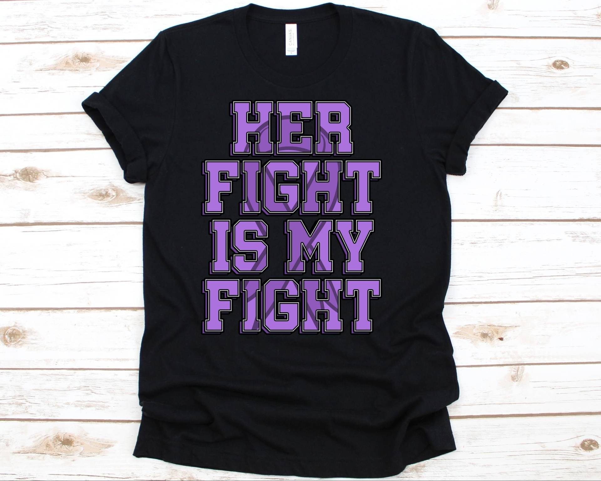 Her Fight Is My Shirt, Bewusstseinsgeschenk Für Crohns Krankheit Krieger Kämpfer, Entzündliche Darmerkrankungen Tshirt Männer Und Frauen von AbbysDesignFactory