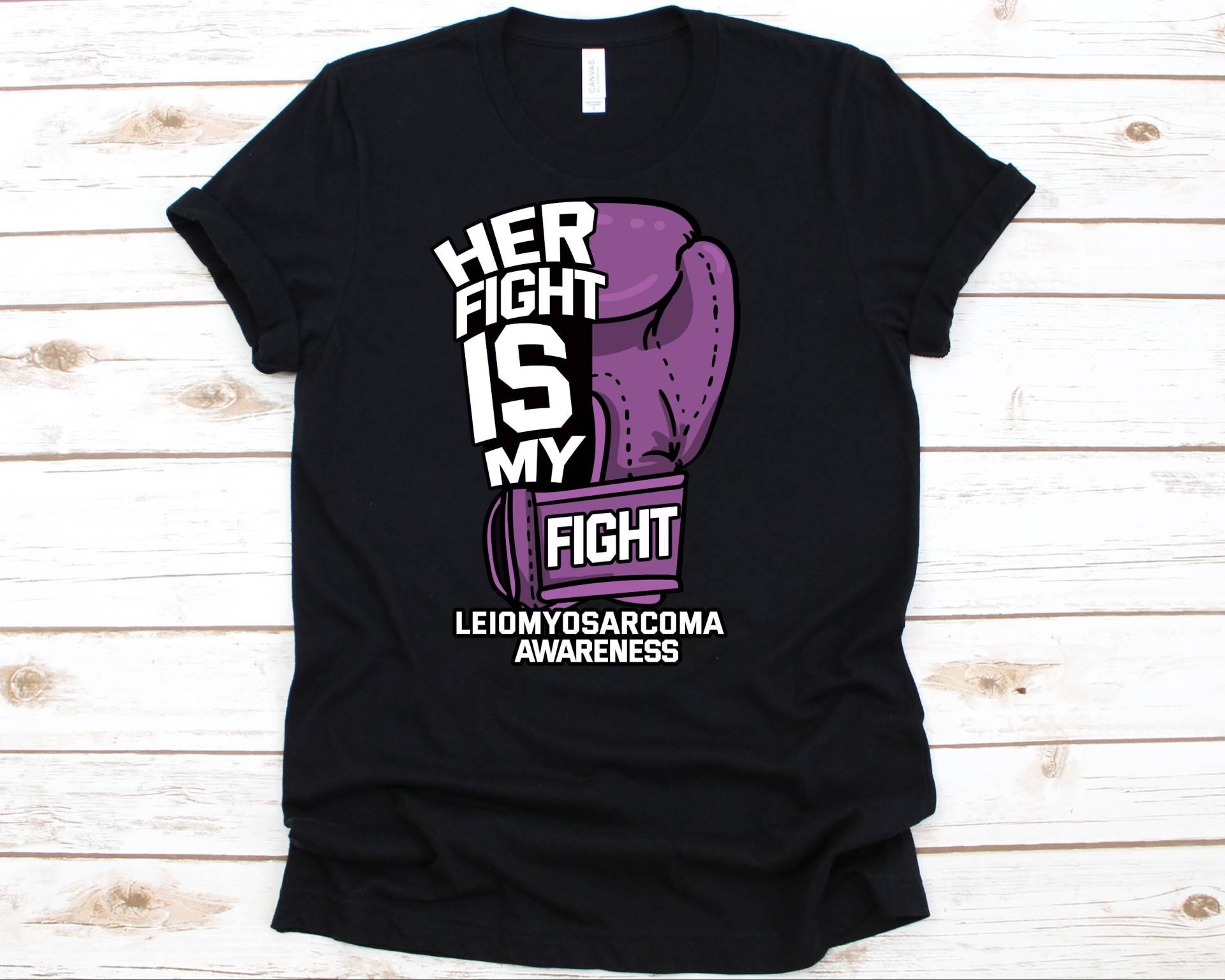 Her Fight Is My Shirt, Bewusstseinsgeschenk Für Leiomyosarcoma Kriegerin Überlebende, Lms Shirt Männer Und Frauen, Sarkom Tshirt von AbbysDesignFactory