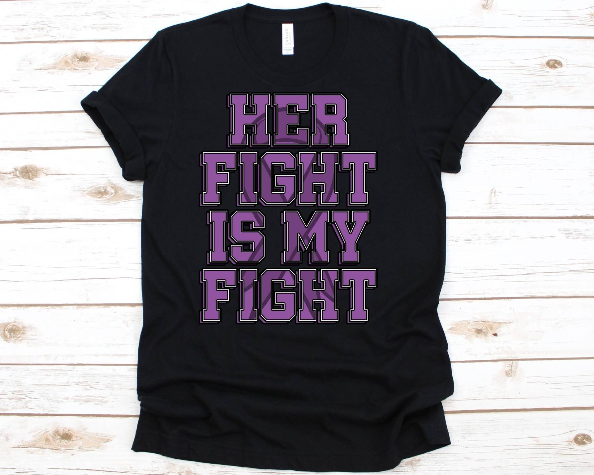 Her Fight Is My Shirt, Bewusstseinsgeschenk Für Pulmonale Hypertonie Kriegerin, Pulmonales Tshirt, Ayerza Syndrom von AbbysDesignFactory