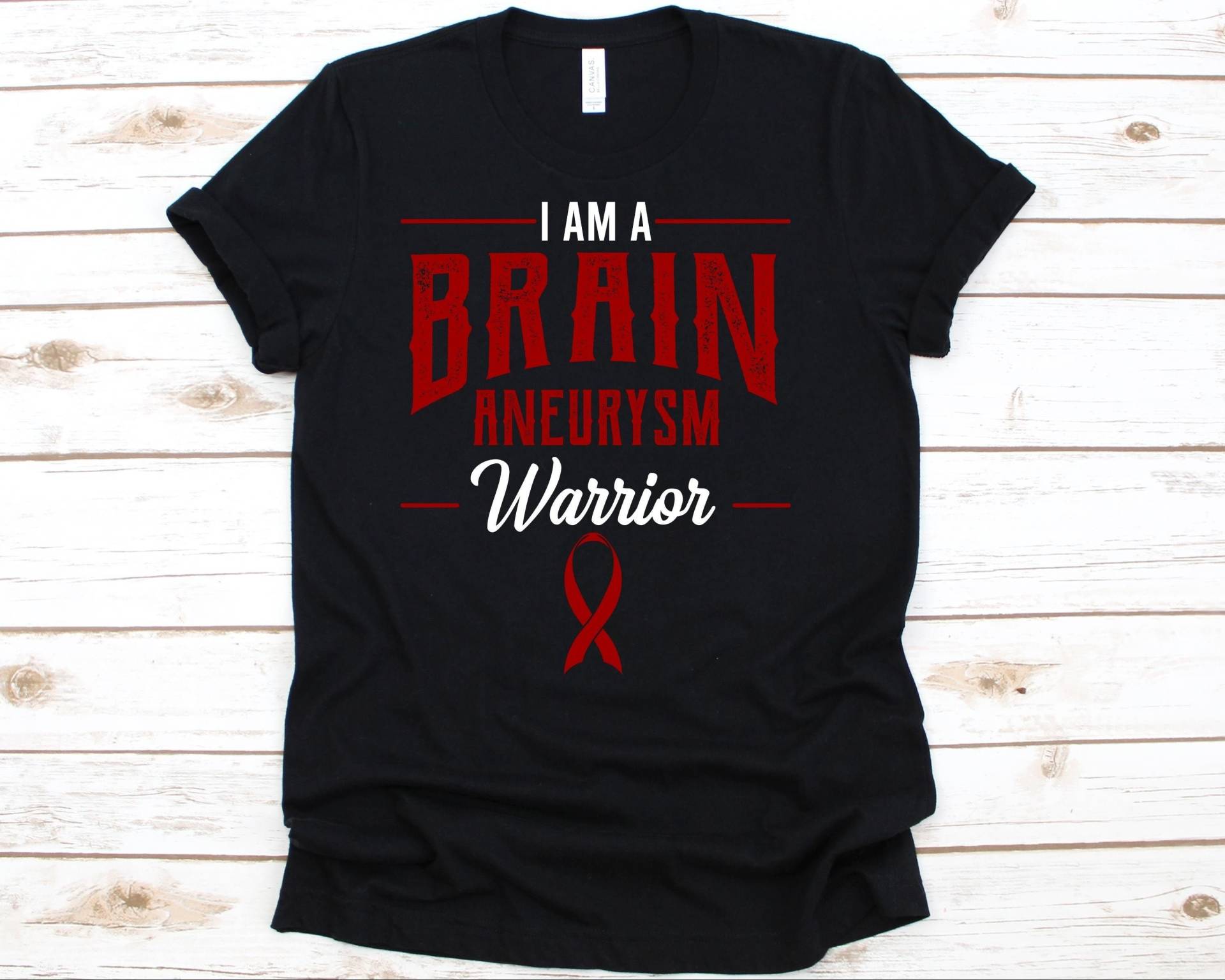 I Am A Brain Aneurysm Krieger Shirt, Bewusstsein Geschenk Für Cerebrovascular Disorder Fighter, Intracranial Tshirt Männer Und Frauen von AbbysDesignFactory