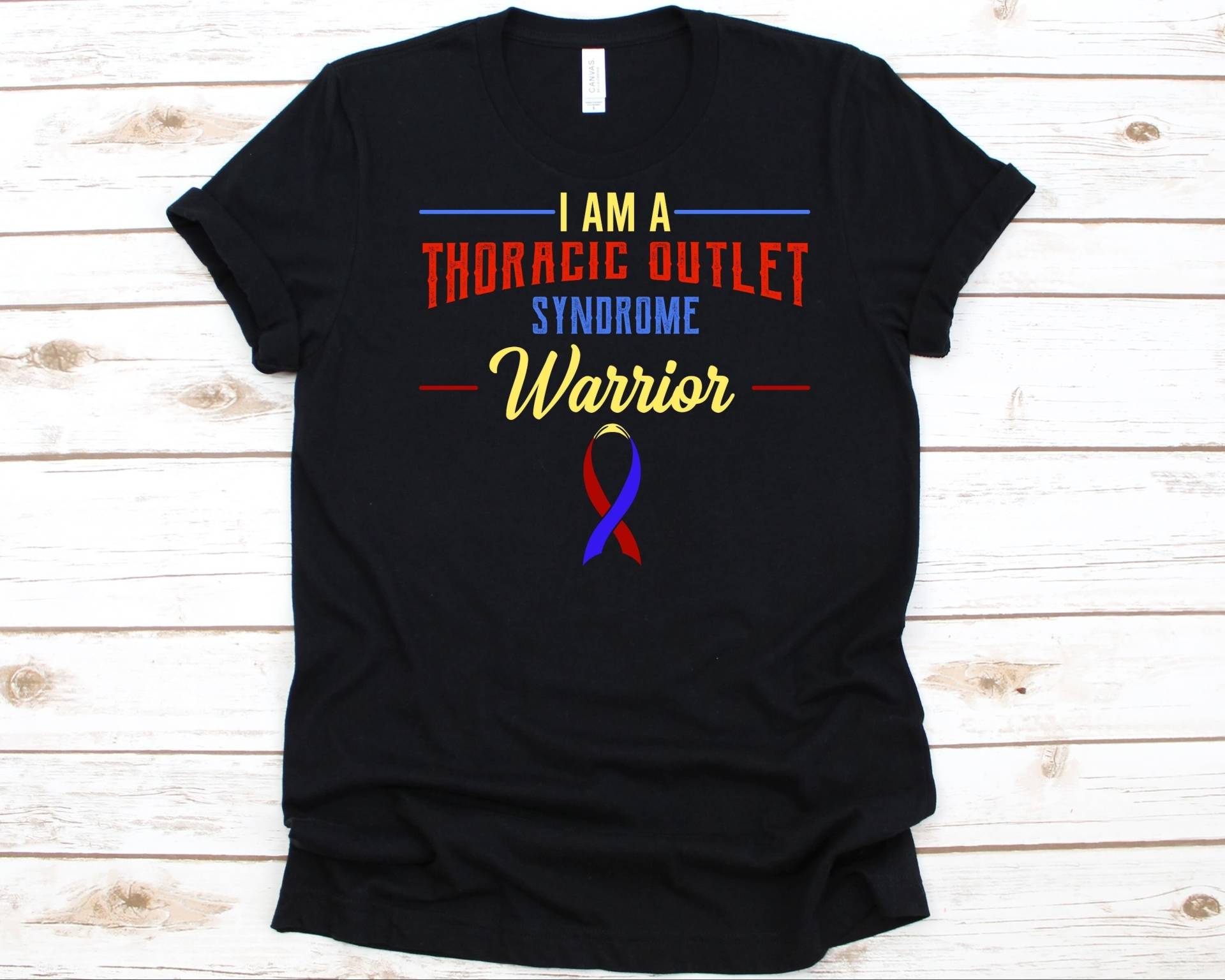 I Am A Thoracic Outlet Syndrom Krieger Shirt, Bewusstsein, Tos Support Für Männer Und Frauen, Zerebrovascular Disease I Am A Thoracic Outlet Syndrom Krieger Shirt, Bewusstsein, Tos Support Für Männer Und Frauen, Zerebrovascular Disease von AbbysDesignFactory