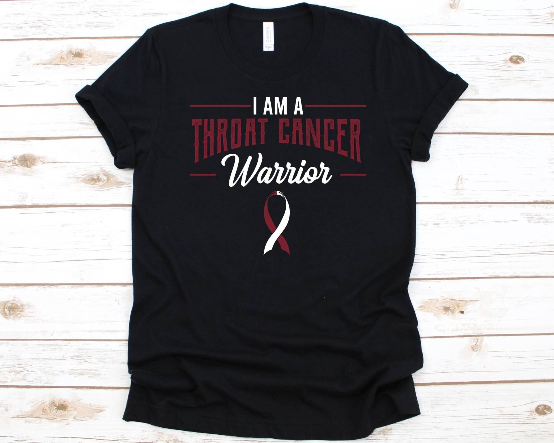 I Am A Throat Cancer Krieger Shirt, Bewusstsein Geschenk Für Hals Krebs Überlebende, Krankheit Tshirt, Pharyngeal von AbbysDesignFactory