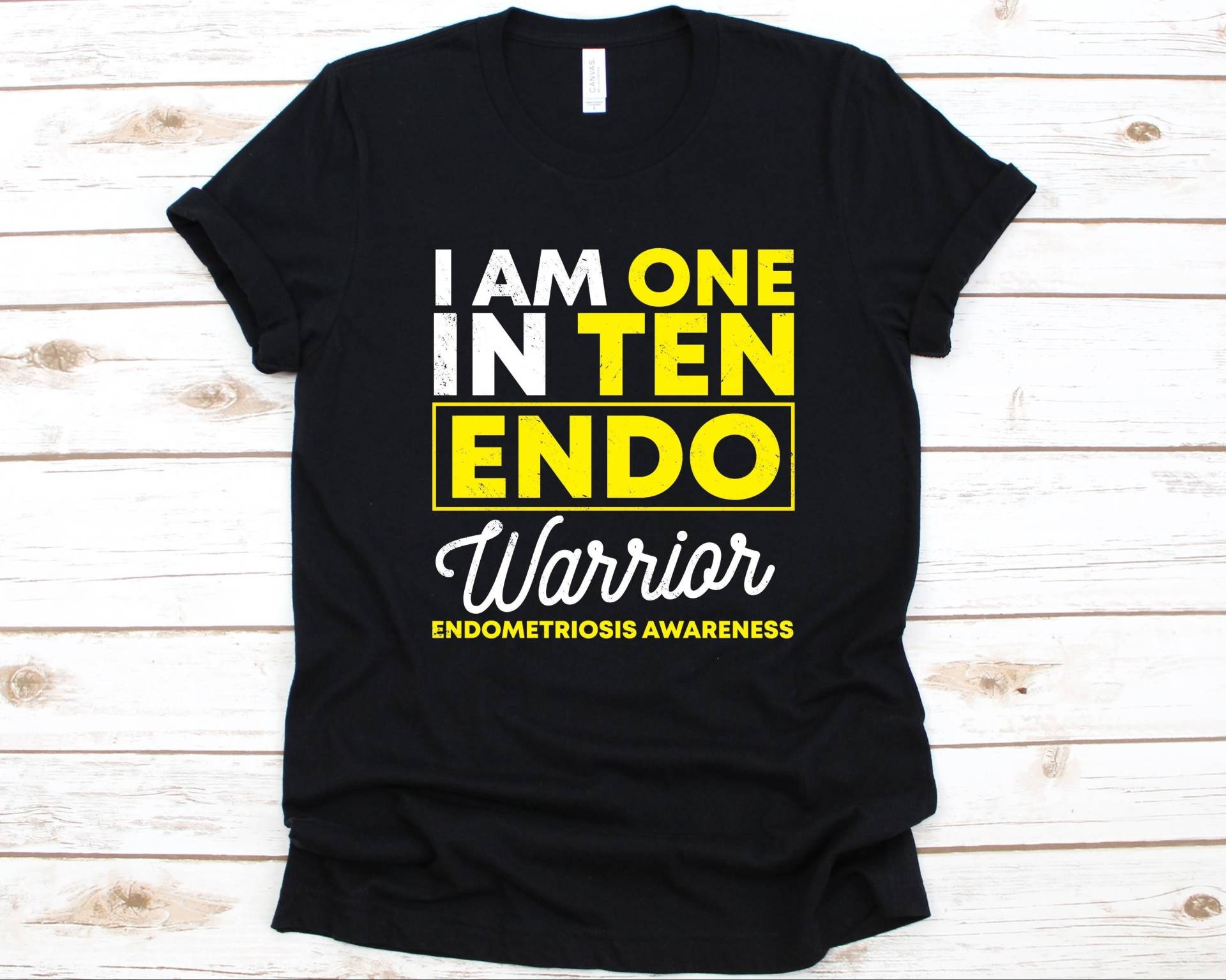 I Am One in Ten Endo Warrior Endometriosis Awareness Shirt, Fighter Shirt Für Männer Und Frauen, Endometrium Unordnung von AbbysDesignFactory