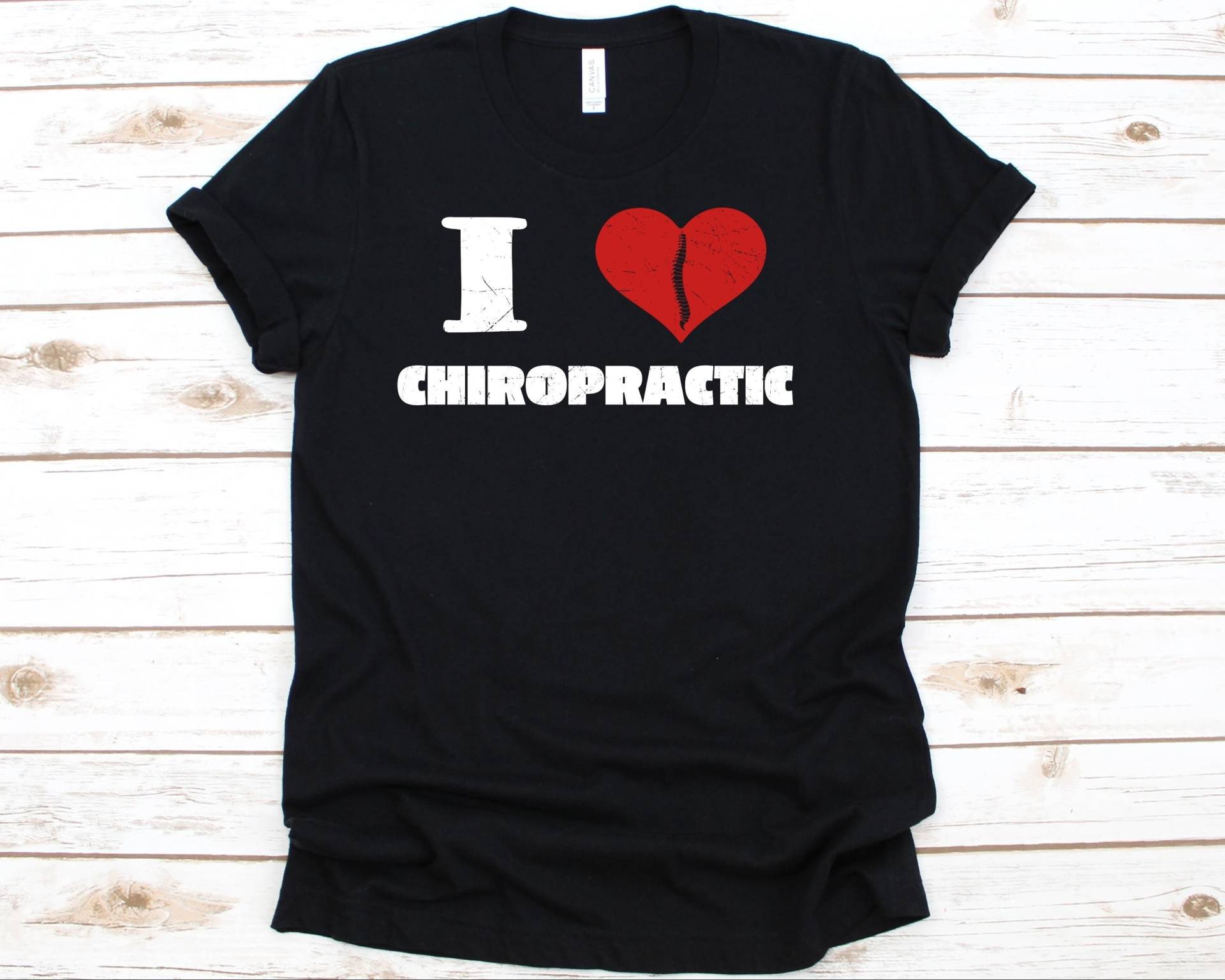 I Love Chiropractic Shirt, Chiropractor Shirt Für Männer Und Frauen, Gelenk Anpassung, Wirbelsäulentherapie Chiro Awareness von AbbysDesignFactory