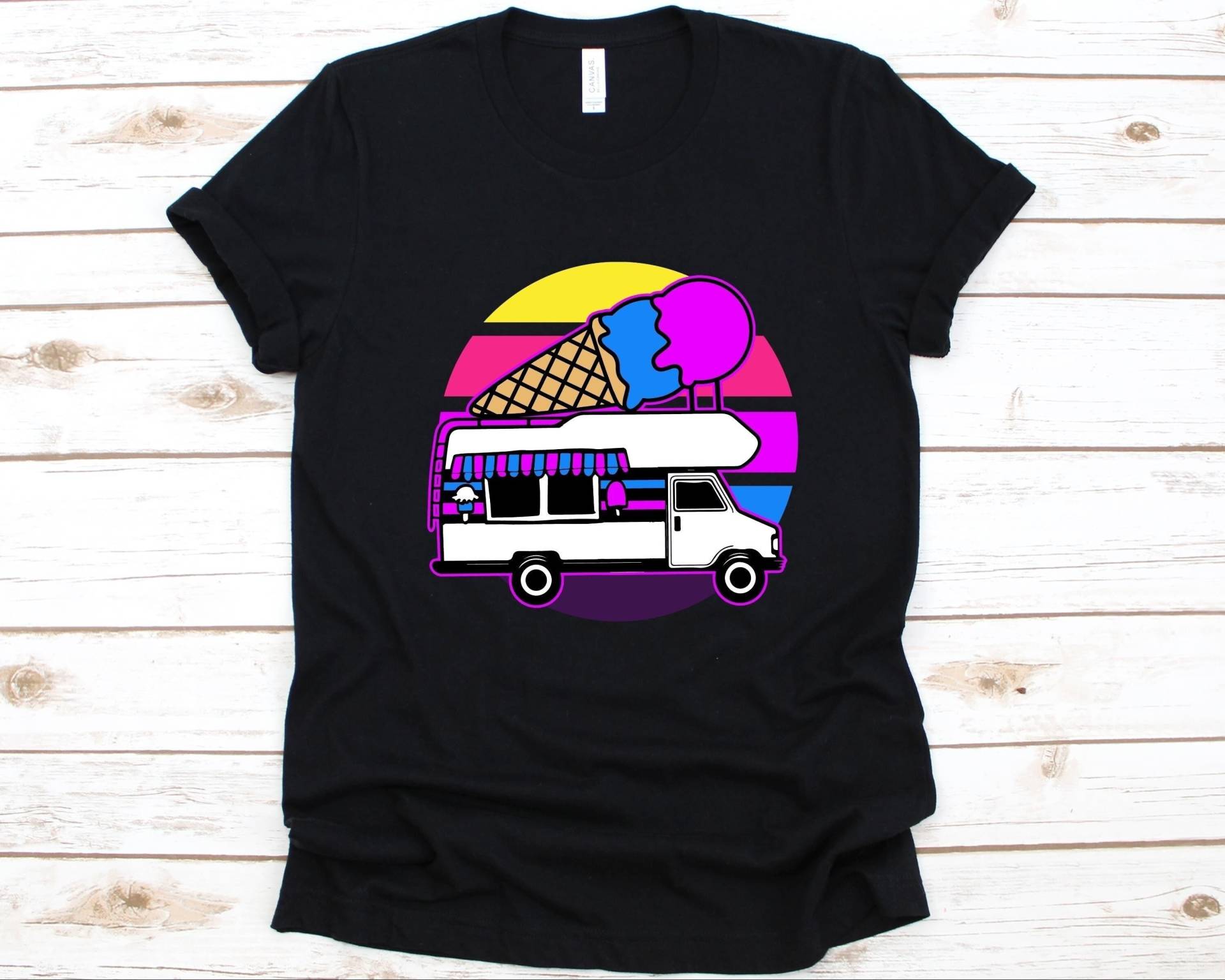 Ice Cream Truck Shirt, Lustiges Eis T-Shirt Für Männer Und Frauen, Eisgeburtstag, Eisparty, Eiscreme Gelato Lover Geschenk von AbbysDesignFactory