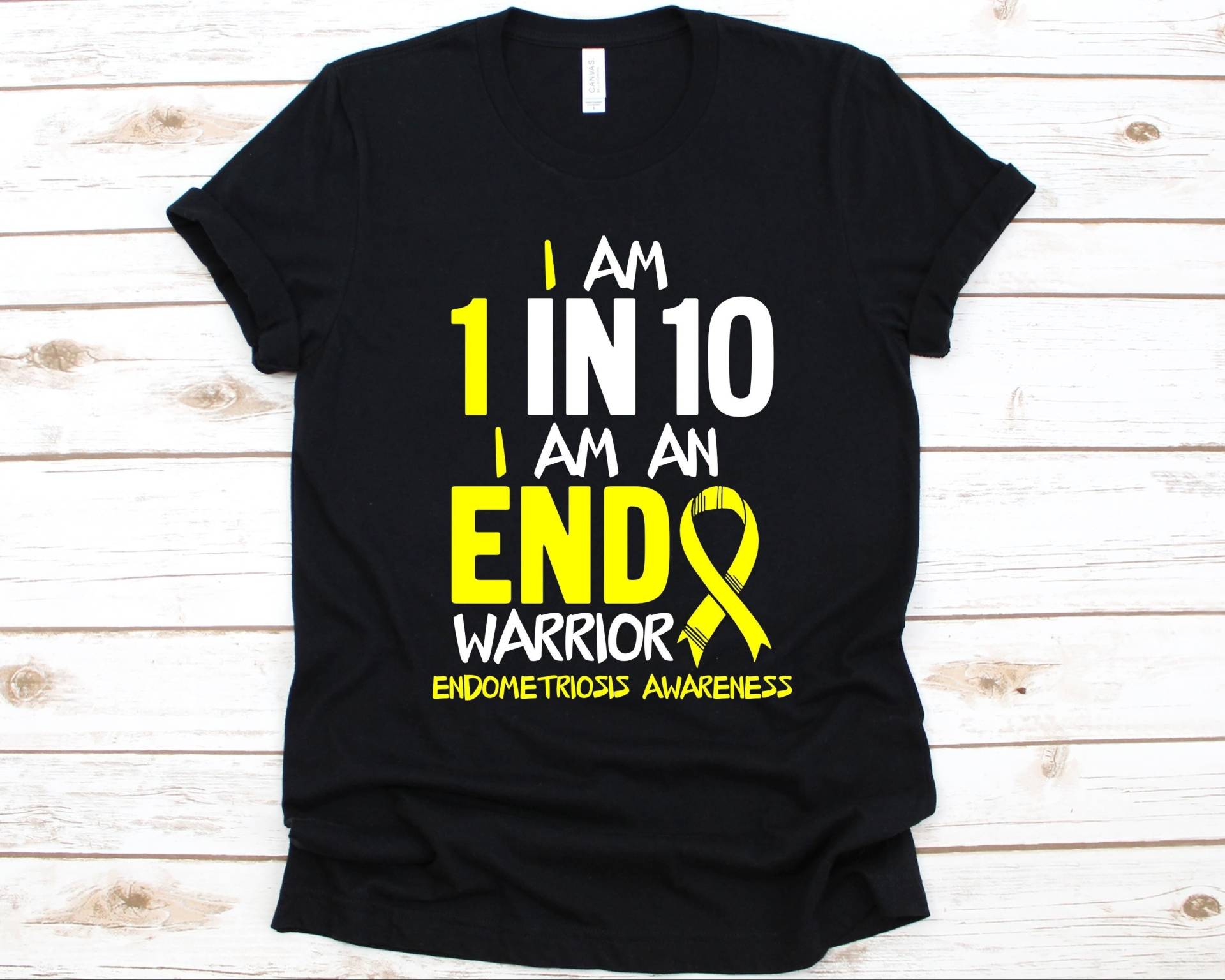 Ich Bin 1 in 10 Ein Endokerium Krieger Endometriose Awareness Shirt, Endo Fighter T-Shirt, Shirt Für Frauen, Endometrium Unordnung von AbbysDesignFactory