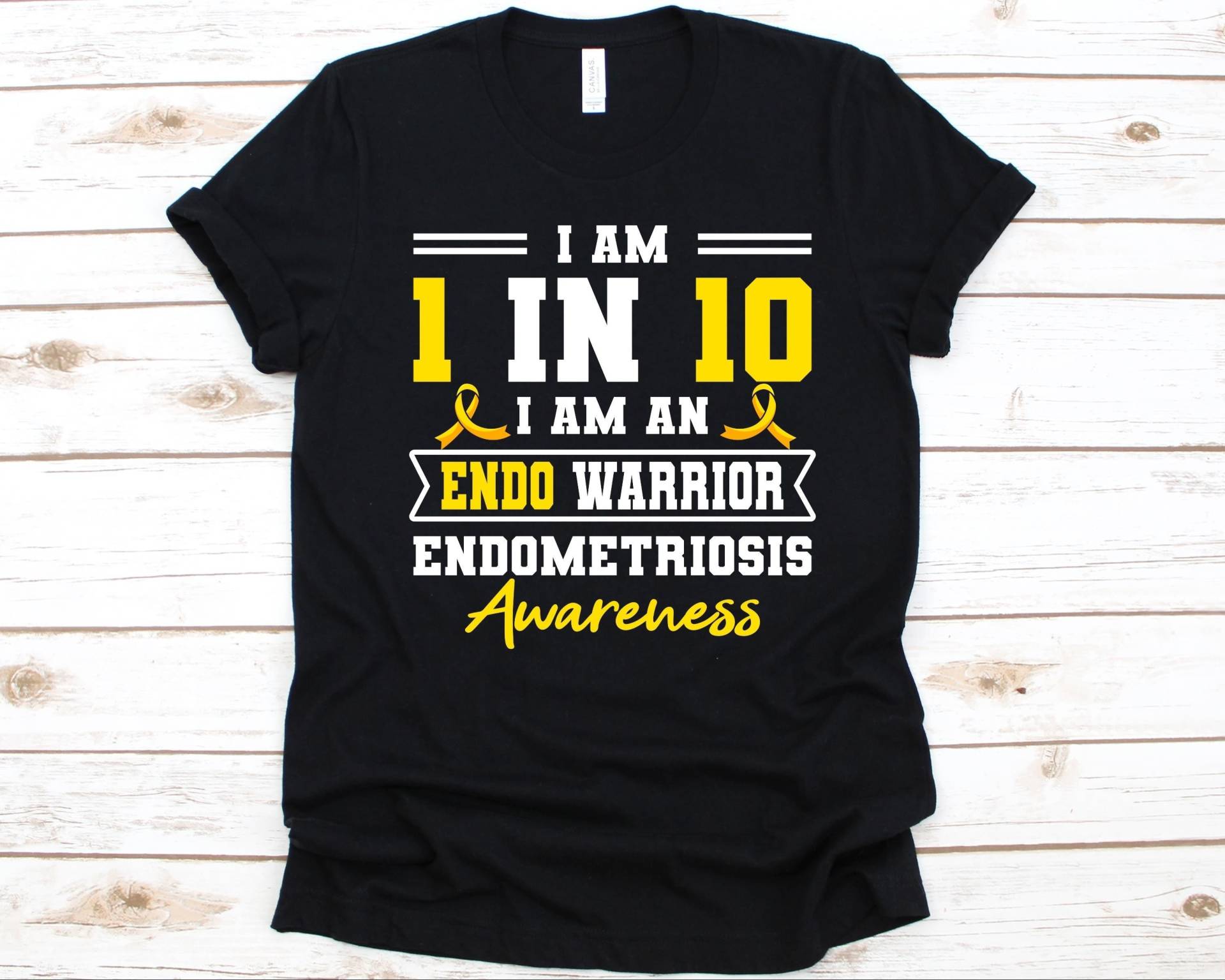 Ich Bin 1 in 10 Ein Endokerium Krieger Endometriose Awareness Shirt, Endo Fighter T-Shirt, Shirt Für Frauen, Endometrium Unordnung von AbbysDesignFactory