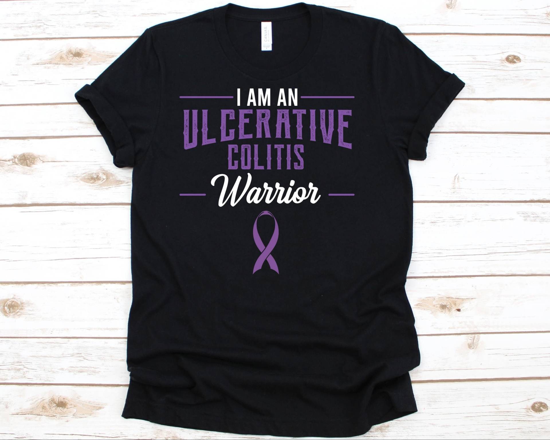 Ich Bin Ein Colitis Krieger Shirt, Bewusstsein Geschenk Für Entzündliche Darmerkrankungen Kämpfer Überlebende, Uc Shirt Männer Und Frauen von AbbysDesignFactory