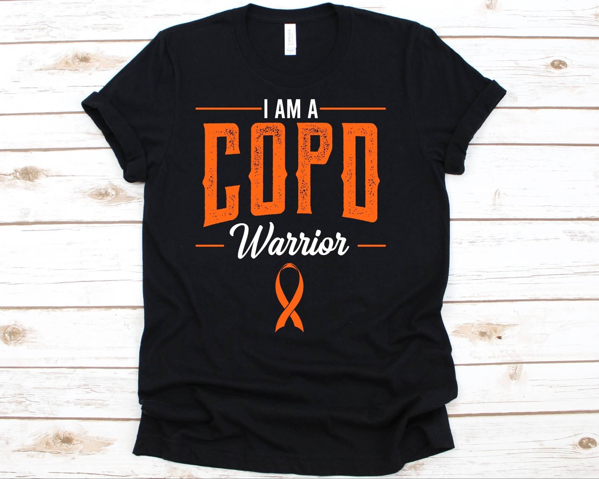 Ich Bin Ein Copd Krieger Shirt, Bewusstsein Geschenk Für Chronisch Obstruktionsbeschränkende Lungenerkrankungen Kämpfer Überlebende, Kalte Tshirt von AbbysDesignFactory