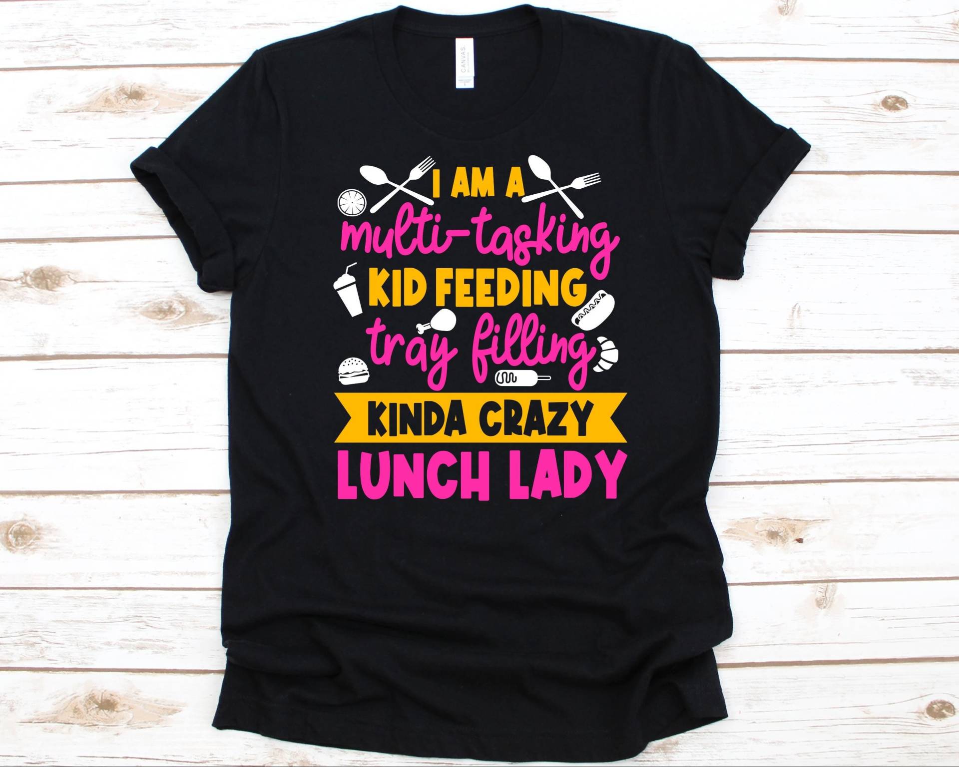 Ich Bin Ein Multi-Tasking Kid Feeding Shirt, Cafe Dame Geschenk Für Frauen, Food Service Beruf, Arbeiter, Schulkoch, Lunch Aide von AbbysDesignFactory