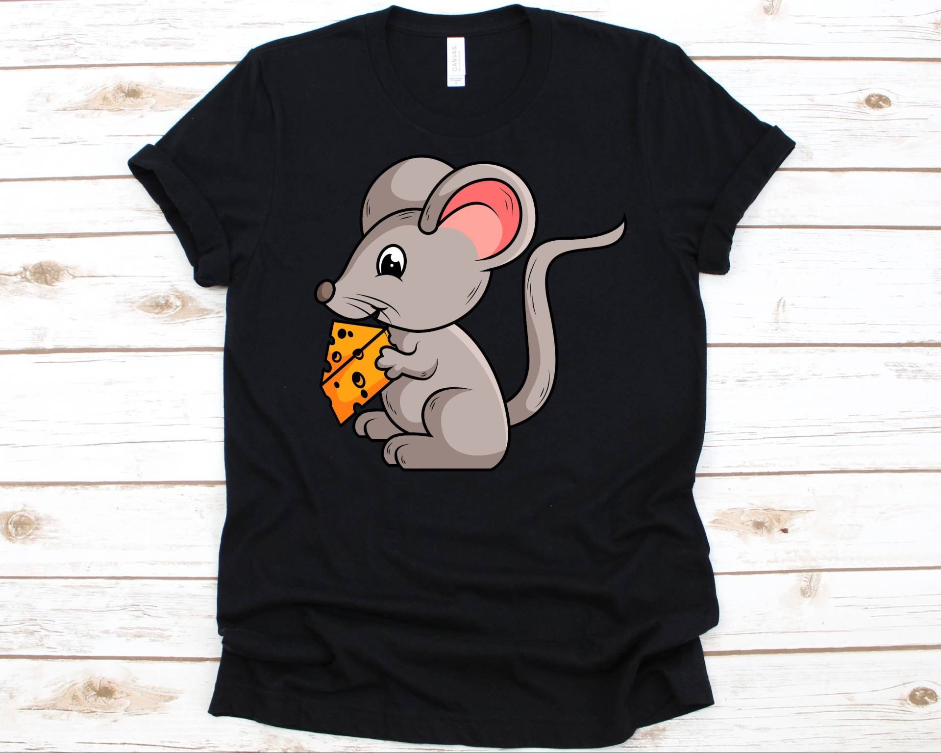 Käseliebhaber Maus Shirt, Grafik, Turophile Geschenk Für Männer Und Frauen, Süße Design, Milchprodukt, Kultivierte Milch Shirt von AbbysDesignFactory