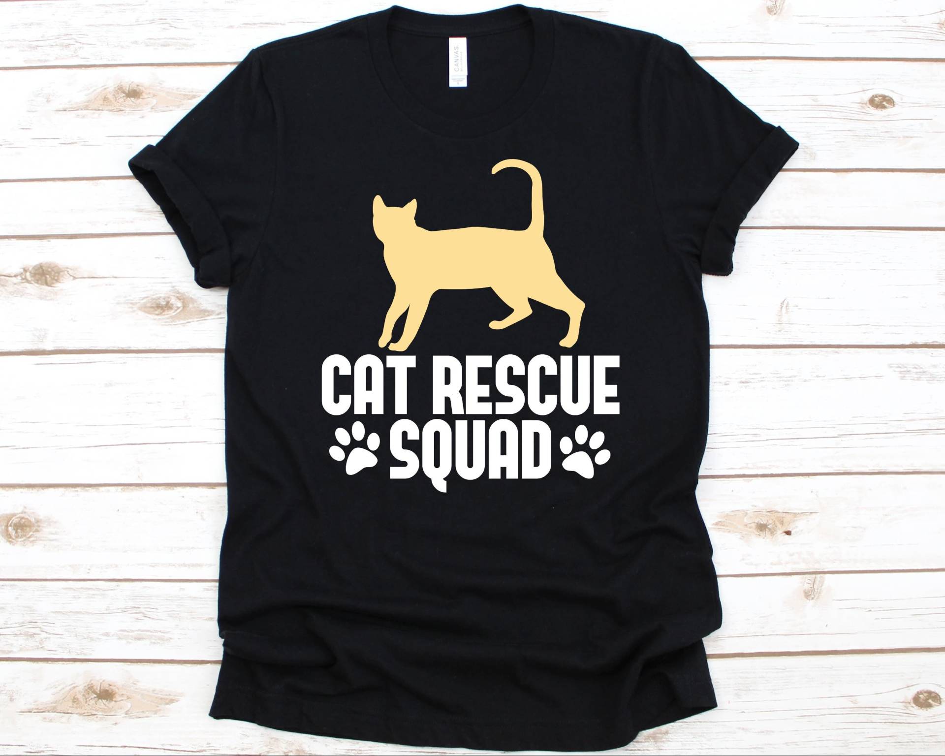 Katzen Rettungstrupp Shirt, Tierretter Geschenk Für Männer Und Frauen, Tierquälerei Bewusstsein, Tierschutz Design, Shirt von AbbysDesignFactory