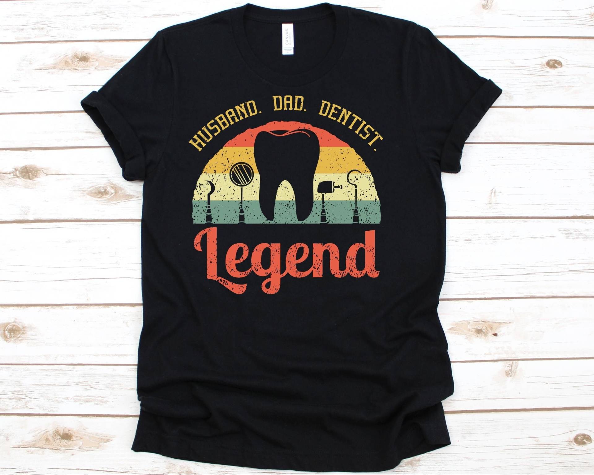 Mann Papa Zahnarzt Legende Shirt, Lustiges Geschenk Für Männer, Zahnheilkunde, Mundgesundheitspflege, Vater, Shirt von AbbysDesignFactory