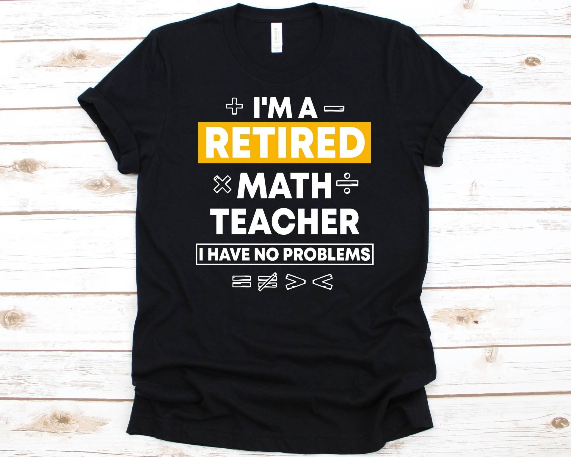 Mathe Lehrer Shirt Im Ruhestand, Geschenk Für Männer Und Frauen, Mathematik Liebhaber Shirt, Grafik, Math Symbole Design von AbbysDesignFactory