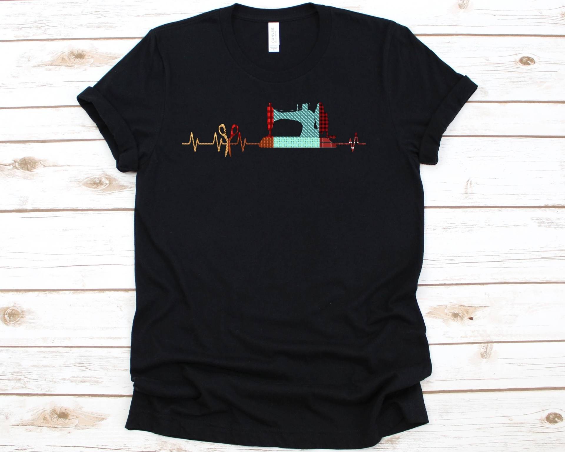 Nähherz Beat Shirt, Lustige Schneiderin Geschenk Für Herren Und Frauen, Nähmädchen Tshirt, Quilters, Nähliebhaber, Quilting, Schneiderei von AbbysDesignFactory