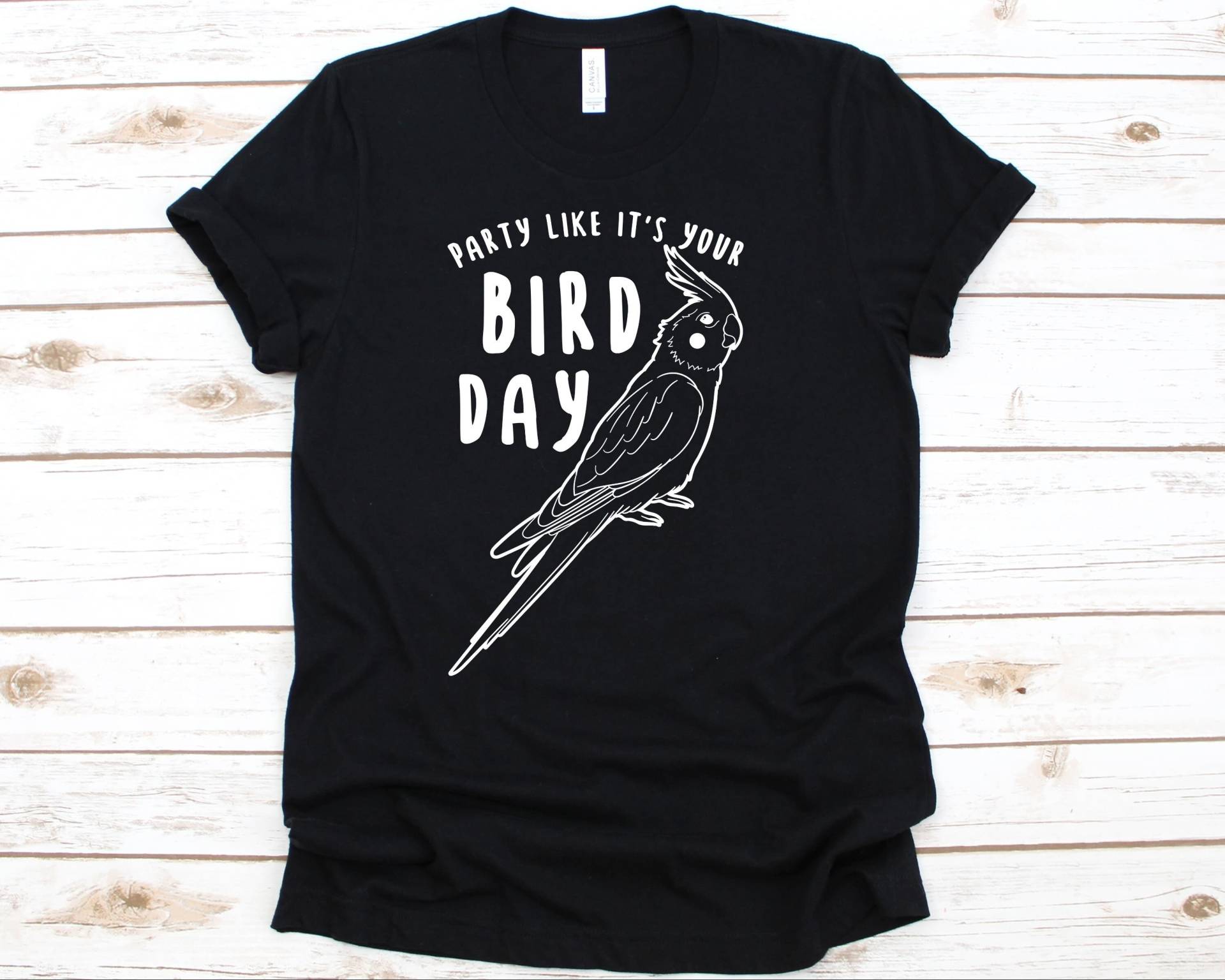 Party Like It Es Your Bird Day Shirt, Kakadu Liebhaber, Geschenk Für Kakadu-Besitzer Männer Und Frauen, Vogelbeobachter Tshirt, Papagei, Tierarzt von AbbysDesignFactory