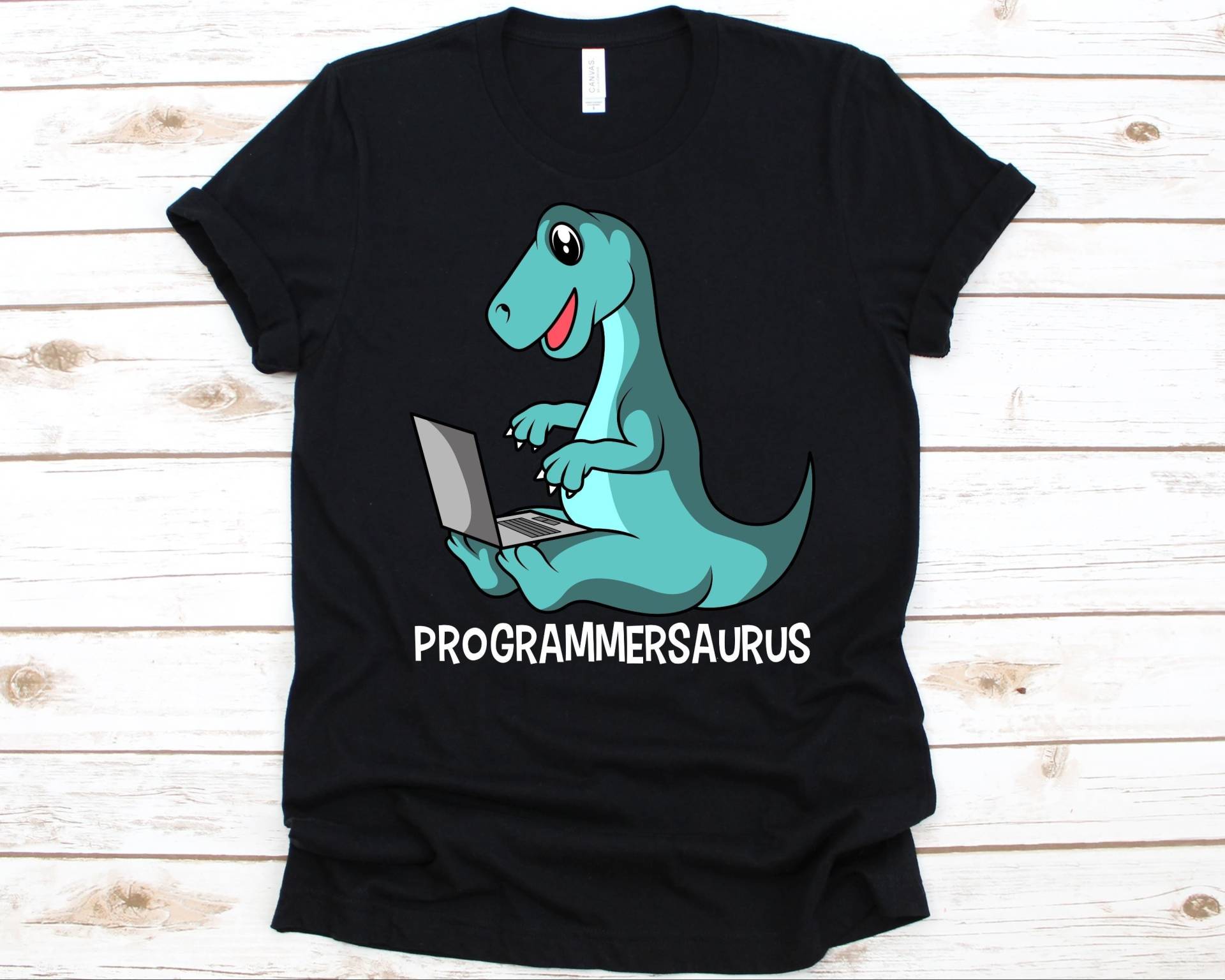 Programmiereraurus Shirt, Computer Programmierer Geschenk, Süßes T-Rex Design, Software Engineer Informatiker, Informatiker von AbbysDesignFactory