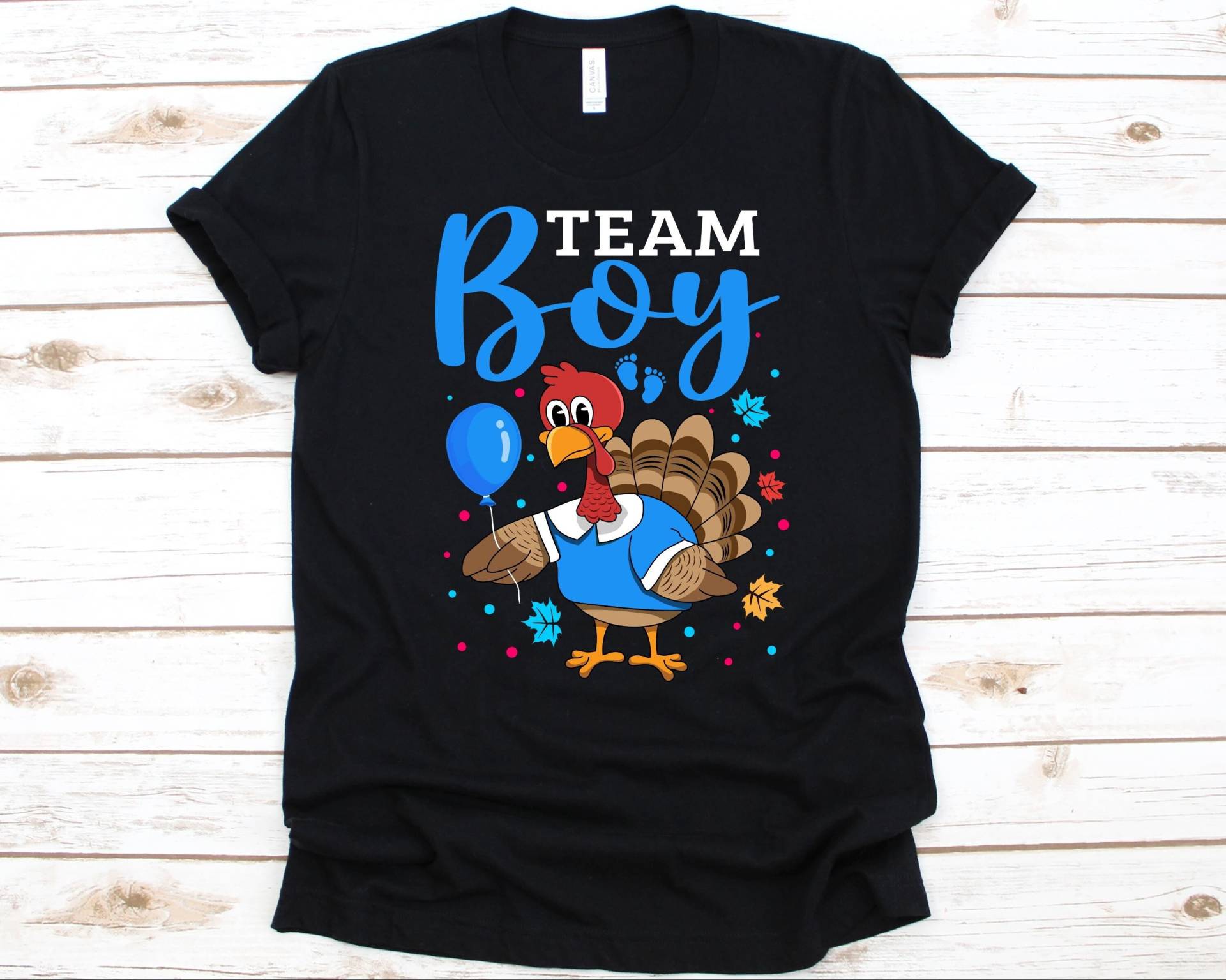 Team Boy Shirt, Gender Reveal Geschenk, Baby Ankündigung, T-Shirt, Schwangerschaft Reise, Süßes Türkei Design, Blaue Füße, Shower Team Boy Shirt, Gender Reveal Geschenk, Baby Ankündigung, T-Shirt, Schwangerschaft Reise, Süßes Türkei Design, Blaue Füße, Shower von AbbysDesignFactory