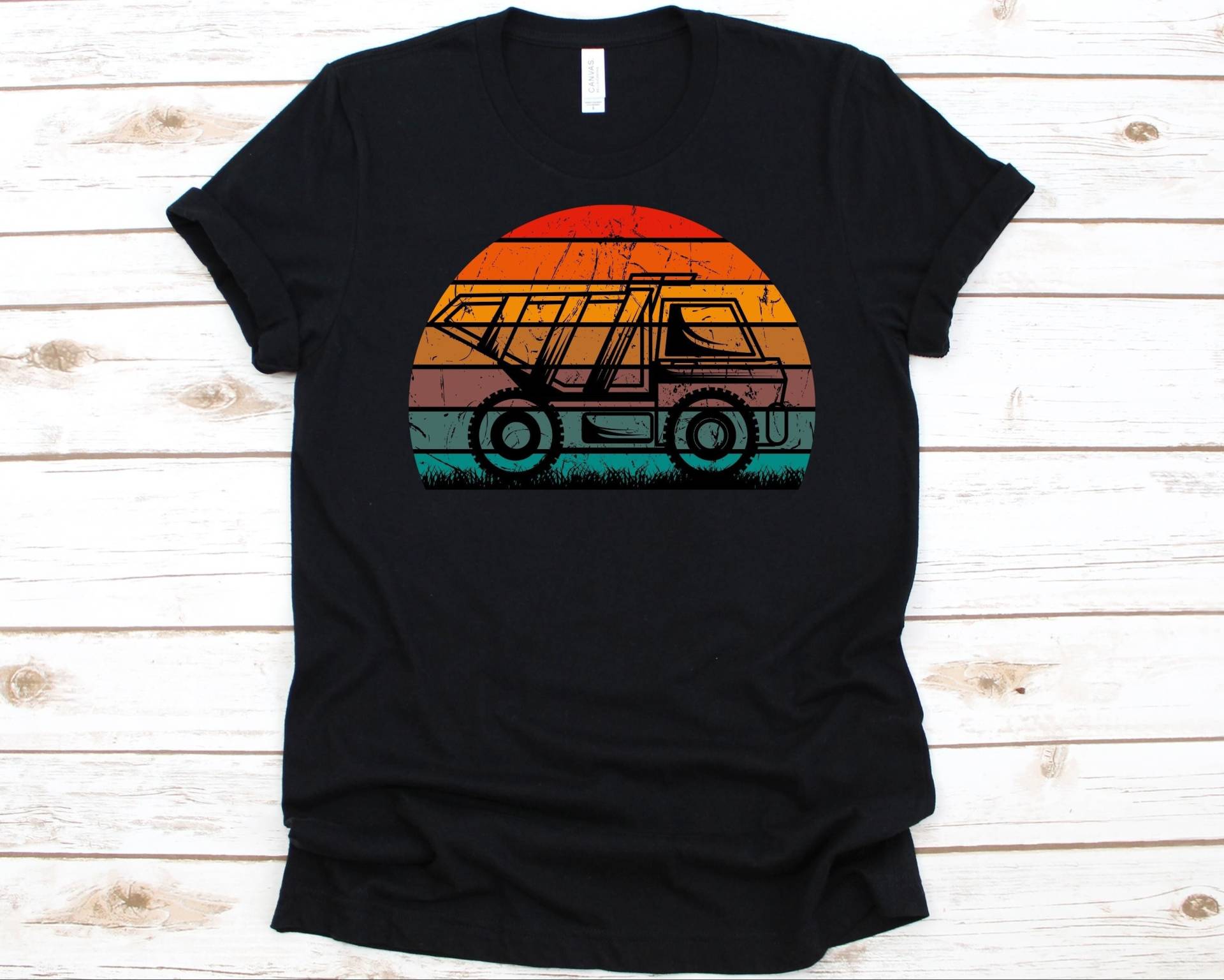 Vintage Kinderbagger Shirt, Bagger Kinder Geburtstag Bauwagen Vintage Kinderbagger Shirt, Bagger Kinder Geburtstag Bauwagen von AbbysDesignFactory
