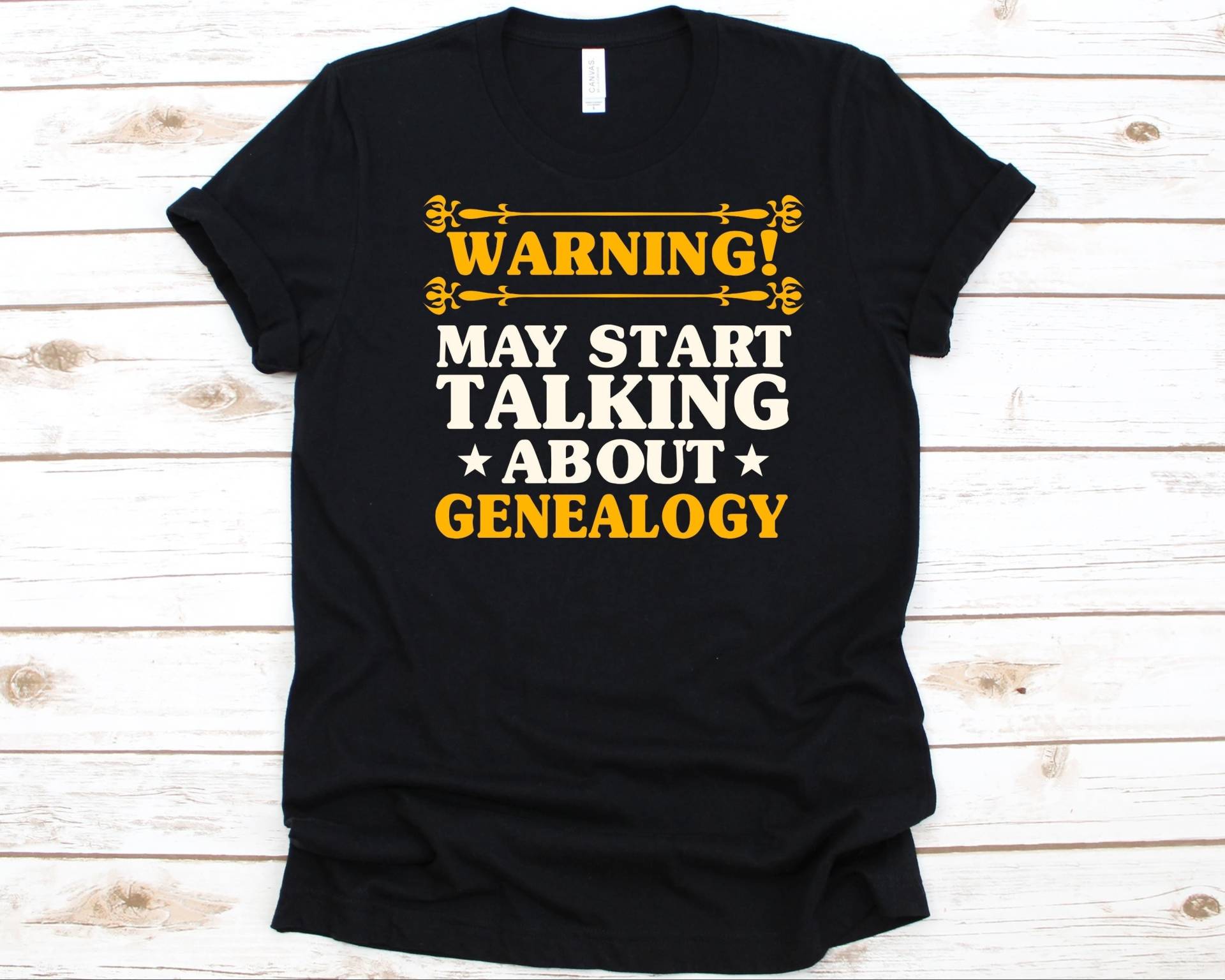 Warnung Kann Anfangen, Über Genealogie-Shirt Zu Sprechen, Stammbaum-Liebhaber, Genealoge-Shirt Für Männer Und Frauen, Genealogie-Grafik von AbbysDesignFactory