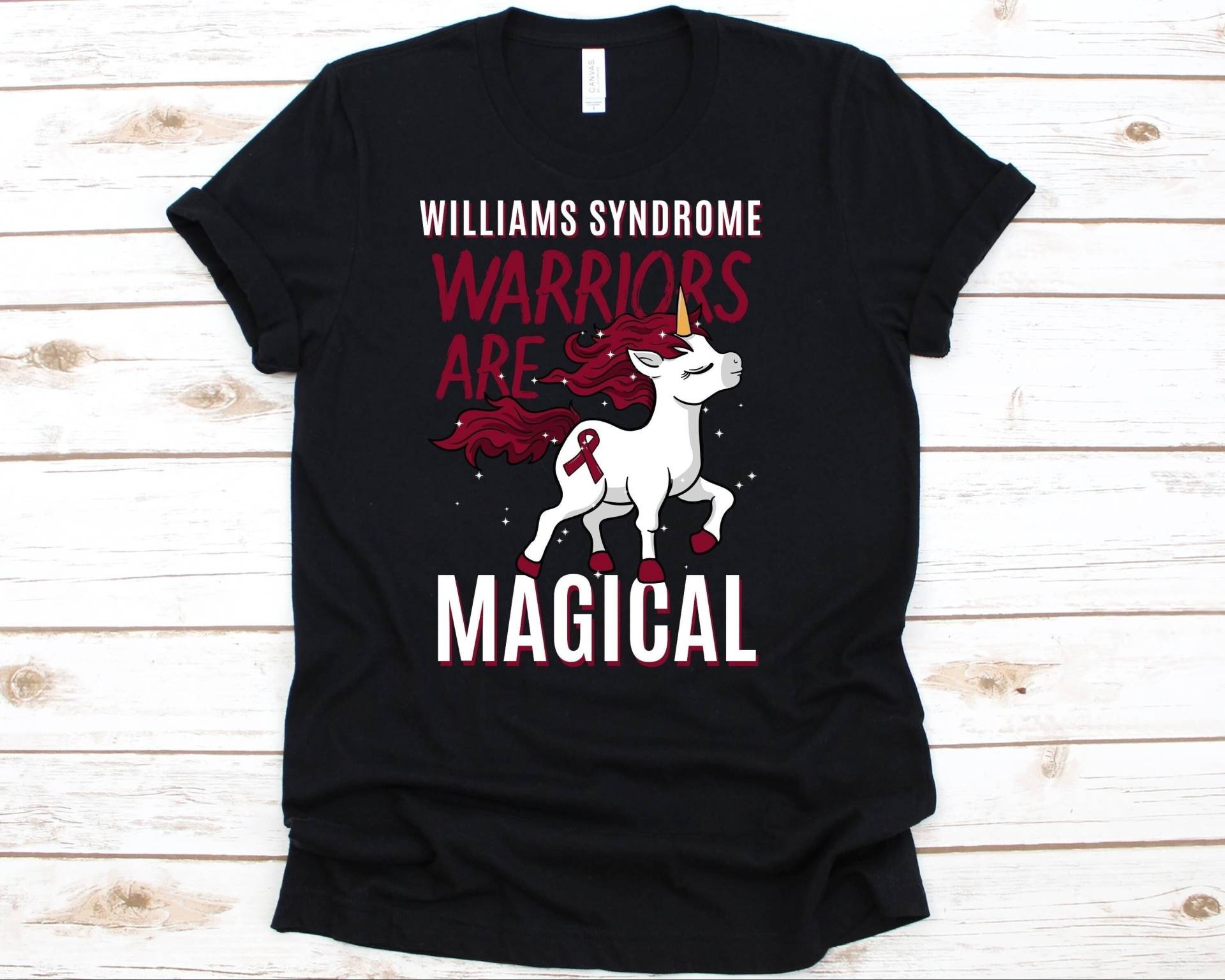 Williams-Syndrom Krieger Sind Zauberhaftes Shirt, Süßes Einhorn Ws Awareness Williams-Beuren-Syndrom T-Shirt, Wbs Shirt Für Männer Und Frauen von AbbysDesignFactory