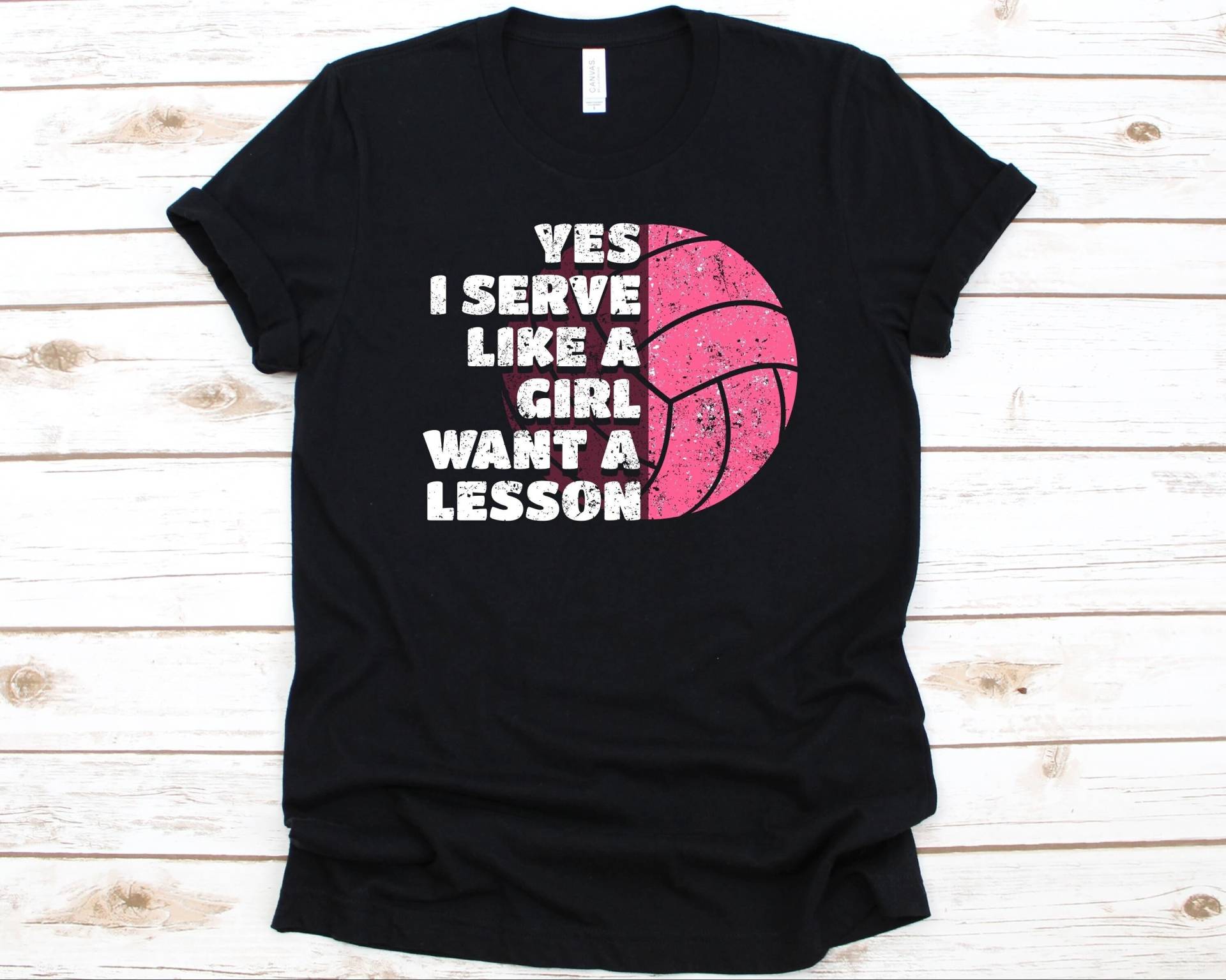 Yes I Serve Like A Girl Want Lesson Shirt, Lustiges Volleyball Lady Spieler, Mädchen, Mädchen Spieler Shirt Yes I Serve Like A Girl Want Lesson Shirt, Lustiges Volleyball Lady Spieler, Mädchen, Mädchen Spieler Shirt von AbbysDesignFactory