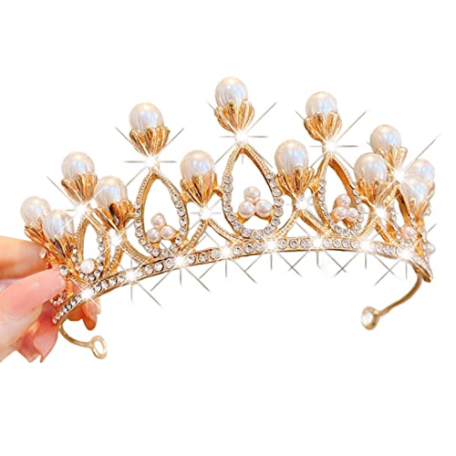 Hochzeits-Haarschmuck für Kinder, Geburtstagsparty-Kronen, Strasssteine, Tiaras, Kristall-Kronen, Hochzeits-Tiaras, Braut-Haarbänder von Abcsweet