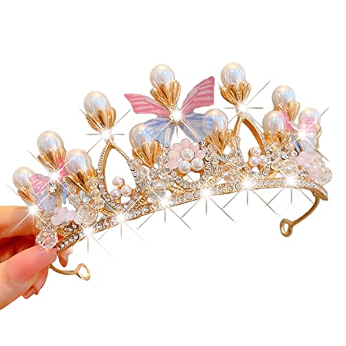 Hochzeits-Haarschmuck für Kinder, Geburtstagsparty-Kronen, Strasssteine, Tiaras, Kristall-Kronen, Hochzeits-Tiaras, Braut-Haarbänder von Abcsweet