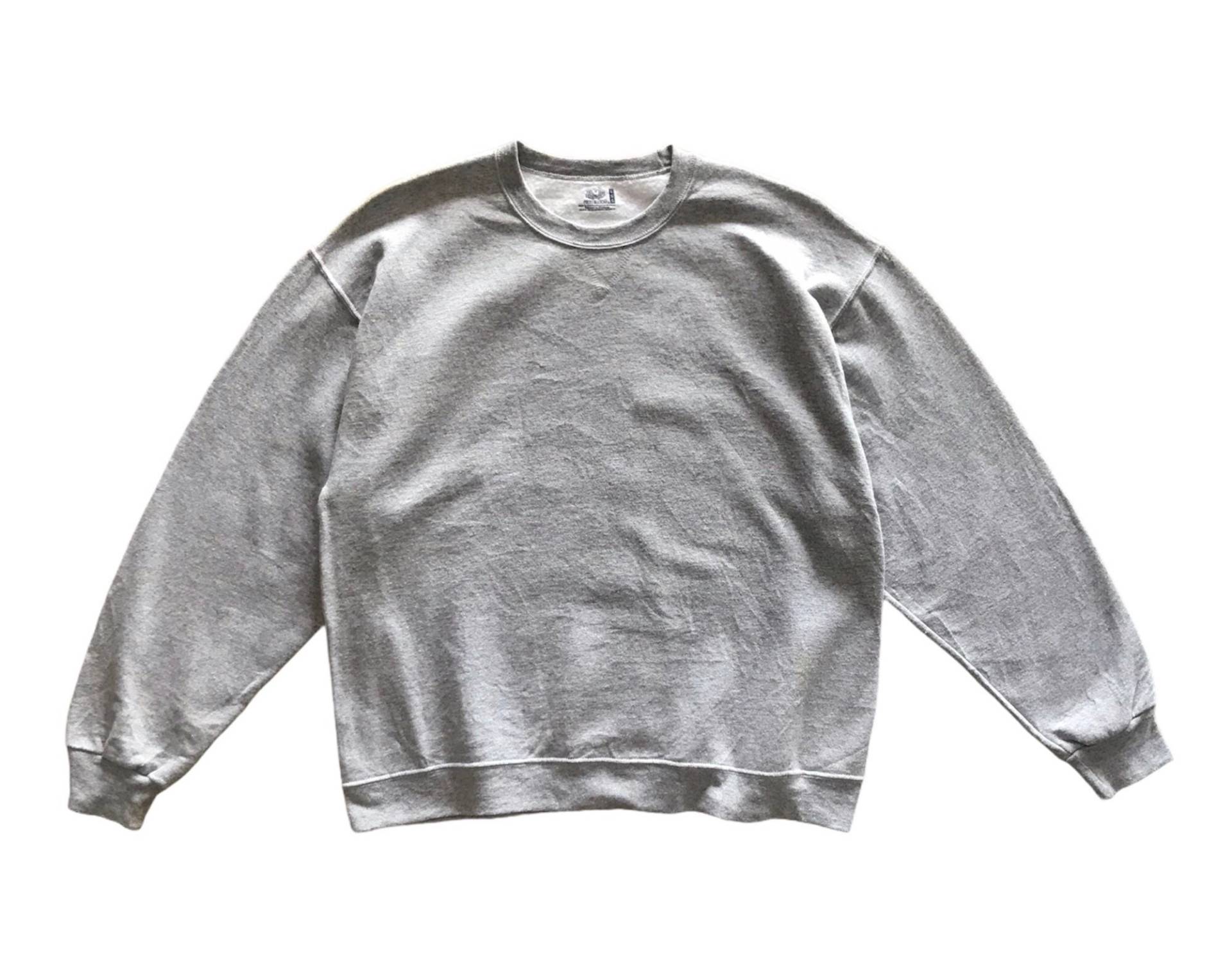 Fruit Of The Loom Plain Crewneck Sweatshirt L Größe von AbeVintageStore