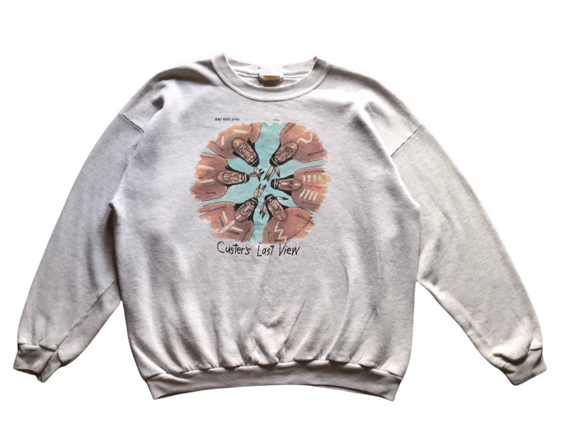 Vintage 80Er Jahre The Far Side Custer's Last View Humor Comic Kunstdruck Crewneck Sweatshirt Distressed Xl Größe Vintage 80Er Jahre The Far Side Custer's Last View Humor Comic Kunstdruck Crewneck Sweatshirt Distressed Xl Größe von AbeVintageStore