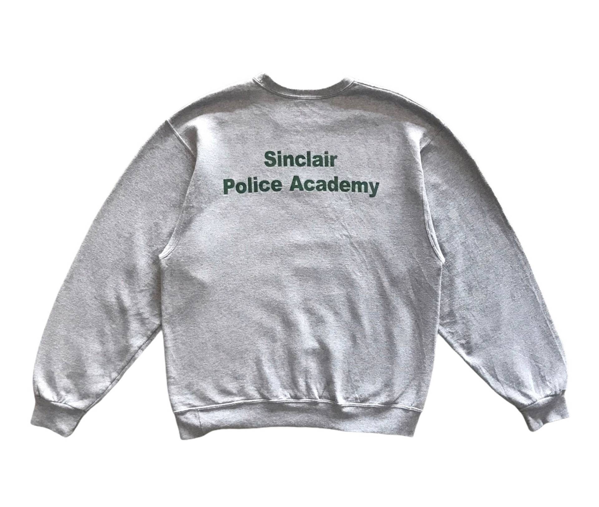 Vintage 90Er Jahre Sinclair Police Academy College Spellout Crewneck Sweatshirt L Size von AbeVintageStore