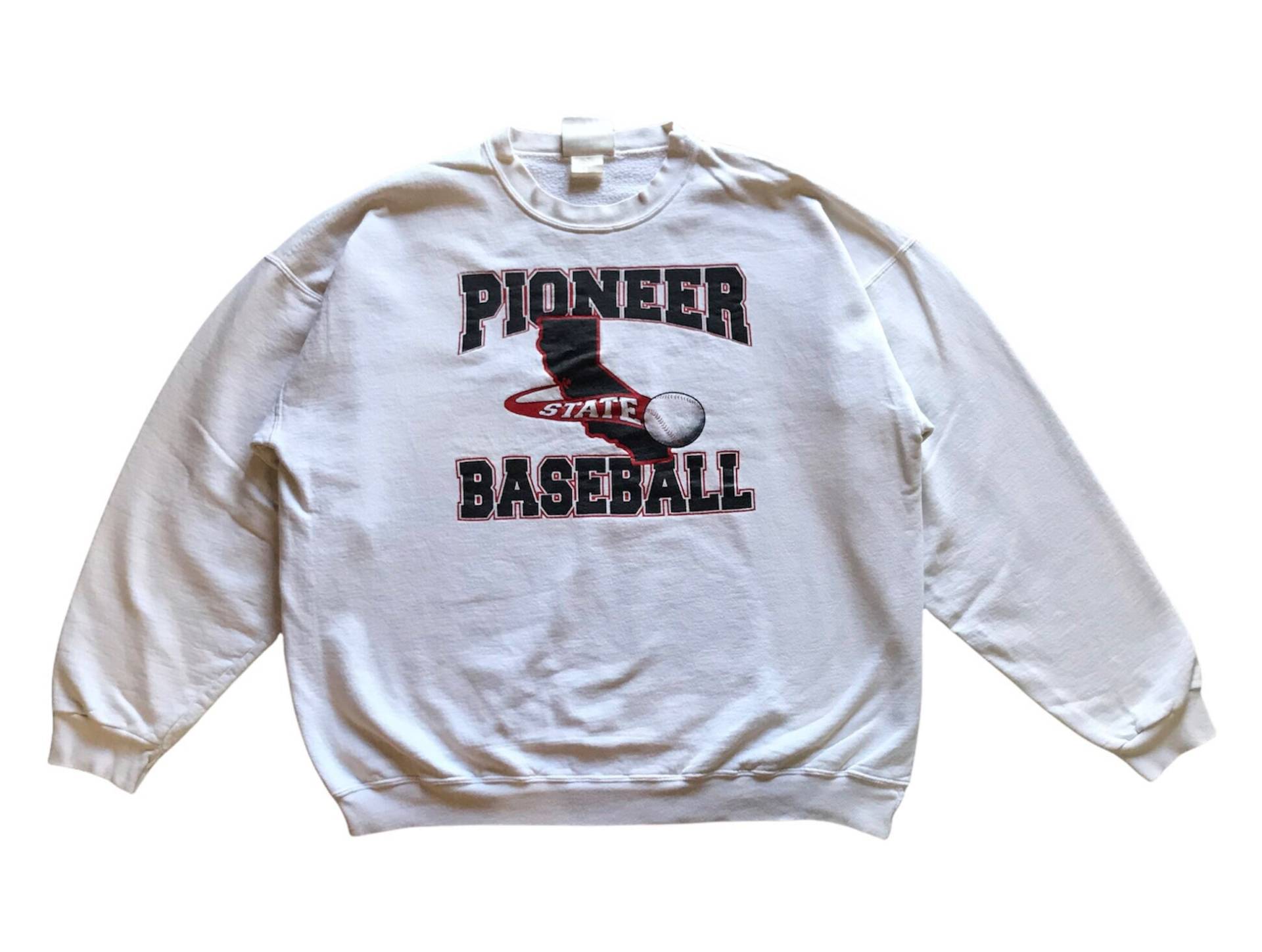 Vintage 90Er Jahre Sportswear Pioneer State Baseball Baggy Stil Crewneck Sweatshirt L Größe von AbeVintageStore