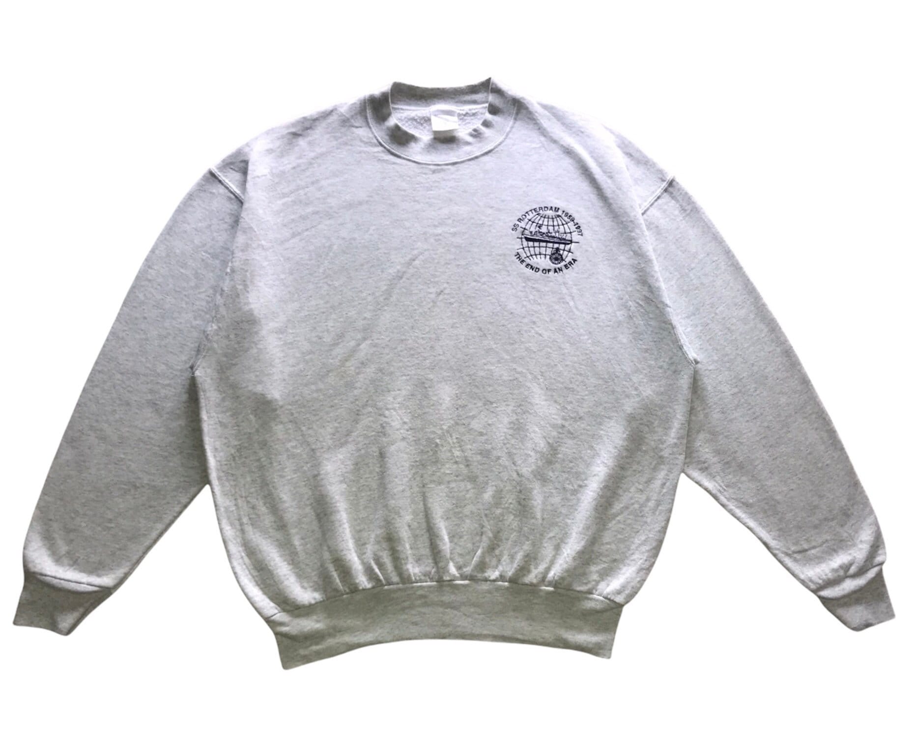 Vintage 90Er Jahre Ss Rotterdam Das Ende Einer Ära 1959 - 1997 Stickerei Crewneck Sweatshirt Xl Größe von AbeVintageStore